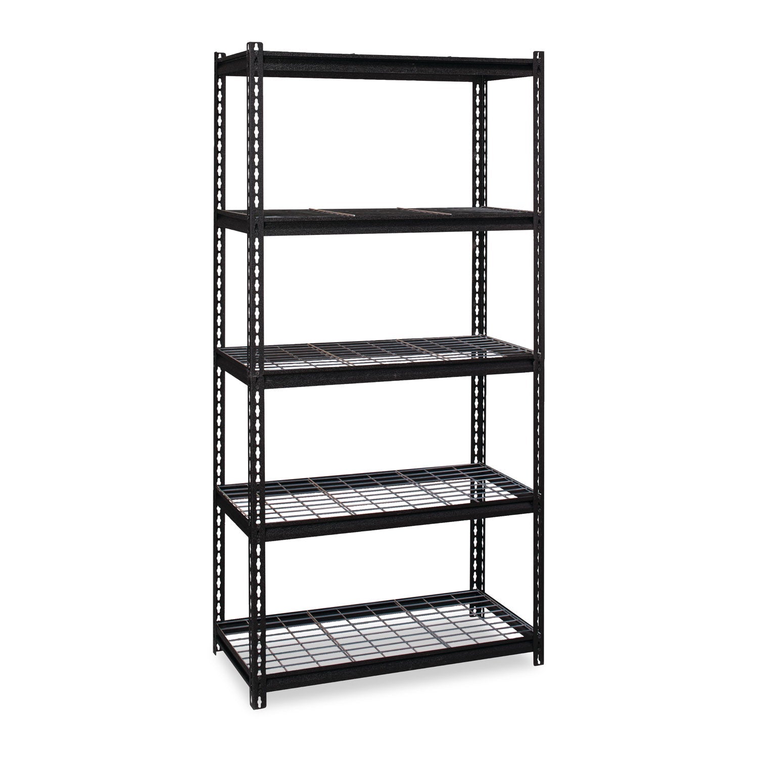Wire Deck Shelving | Iron Horse 5-Shelf, Black