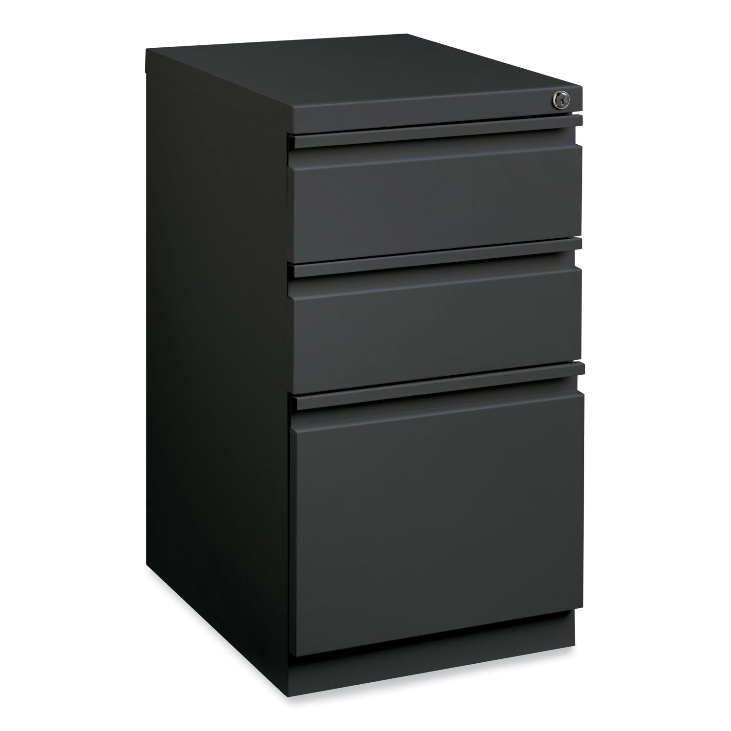 Mobile Pedestal File | Hirsh 3-Drawer, Charcoal