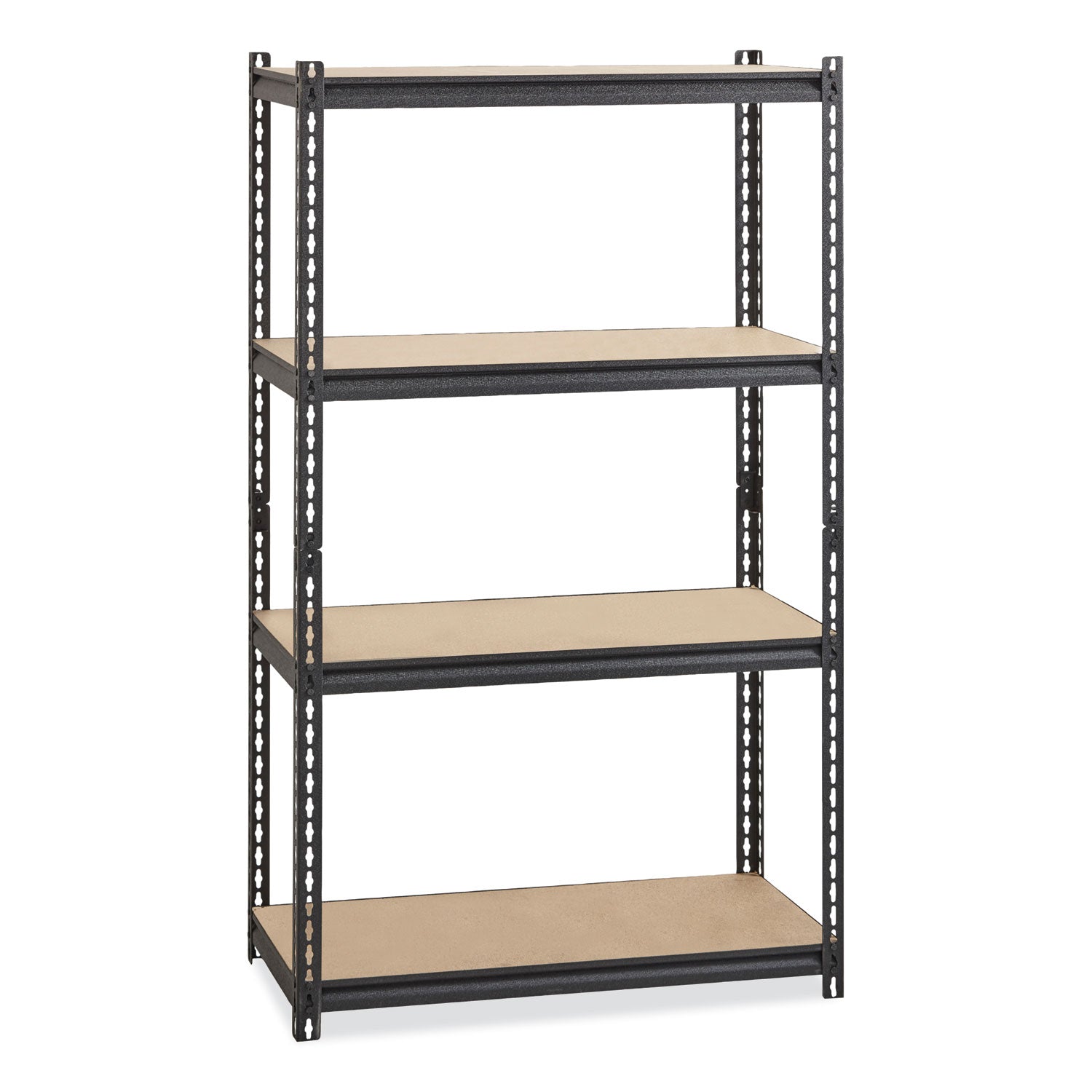 Rivet Shelving | Iron Horse 4-Shelf, Black