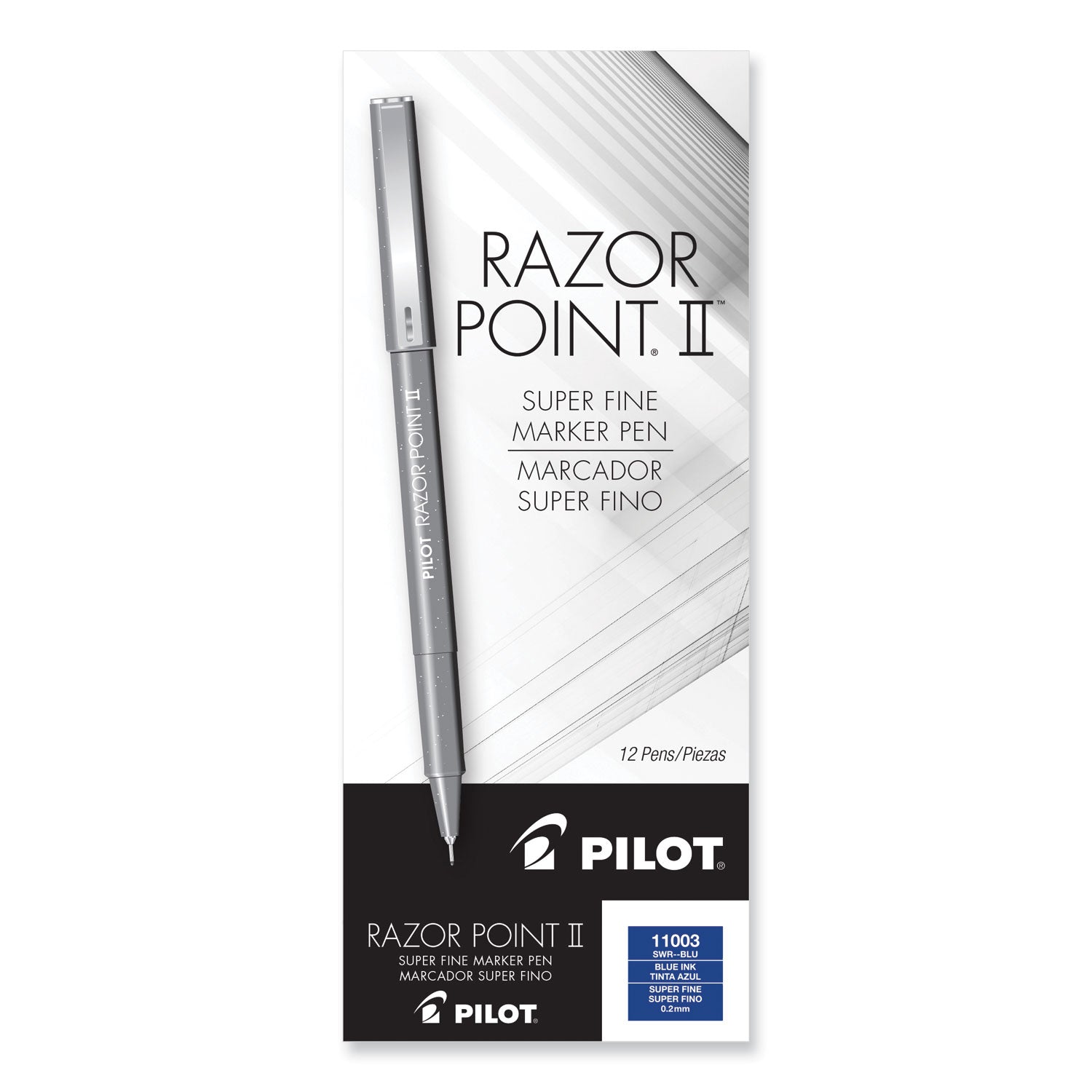 Razor Point II Super Fine Line Pen | Blue