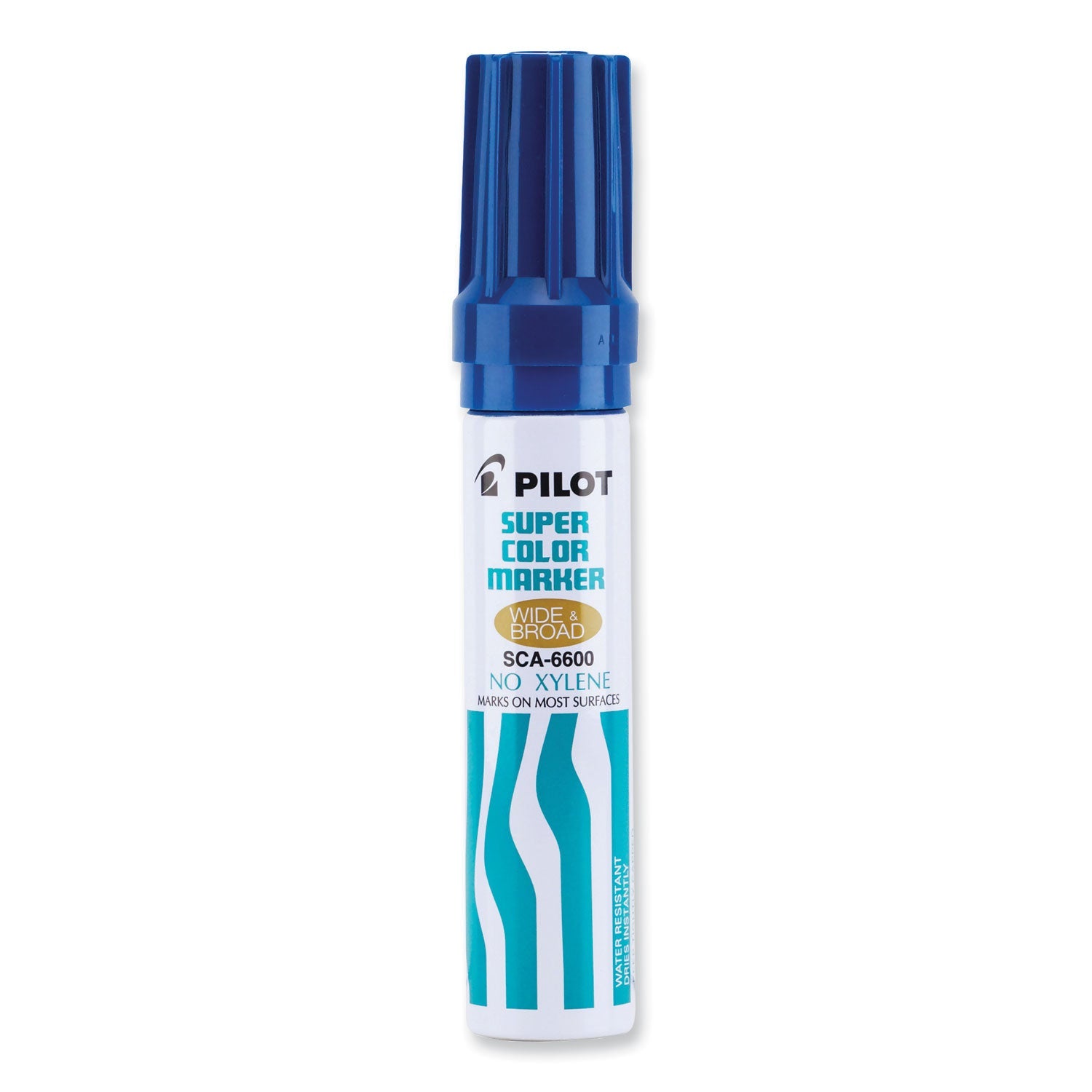 Pilot® Jumbo Refillable Permanent Marker, Broad Chisel Tip, Blue - Bloom Skins