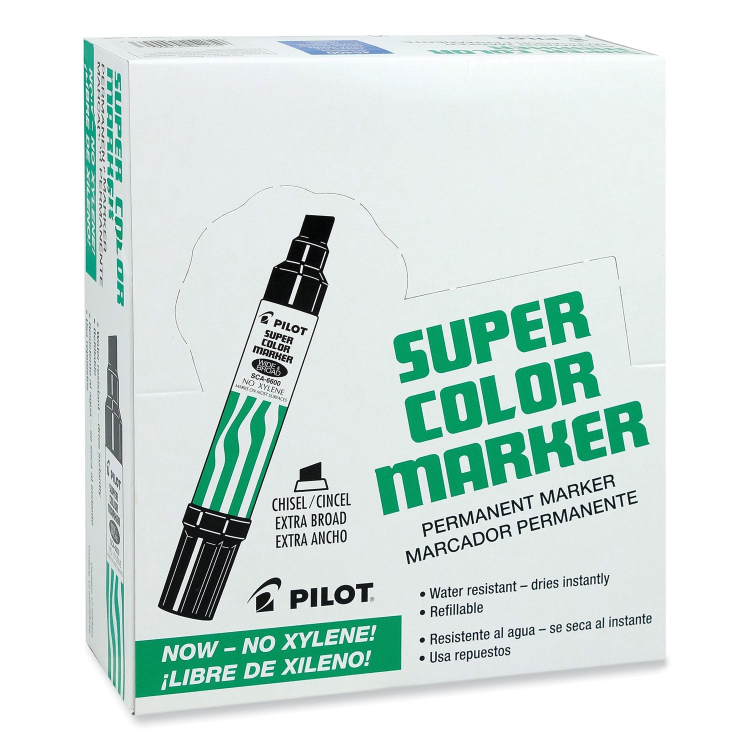 Pilot® Jumbo Refillable Permanent Marker, Broad Chisel Tip, Blue - Bloom Skins