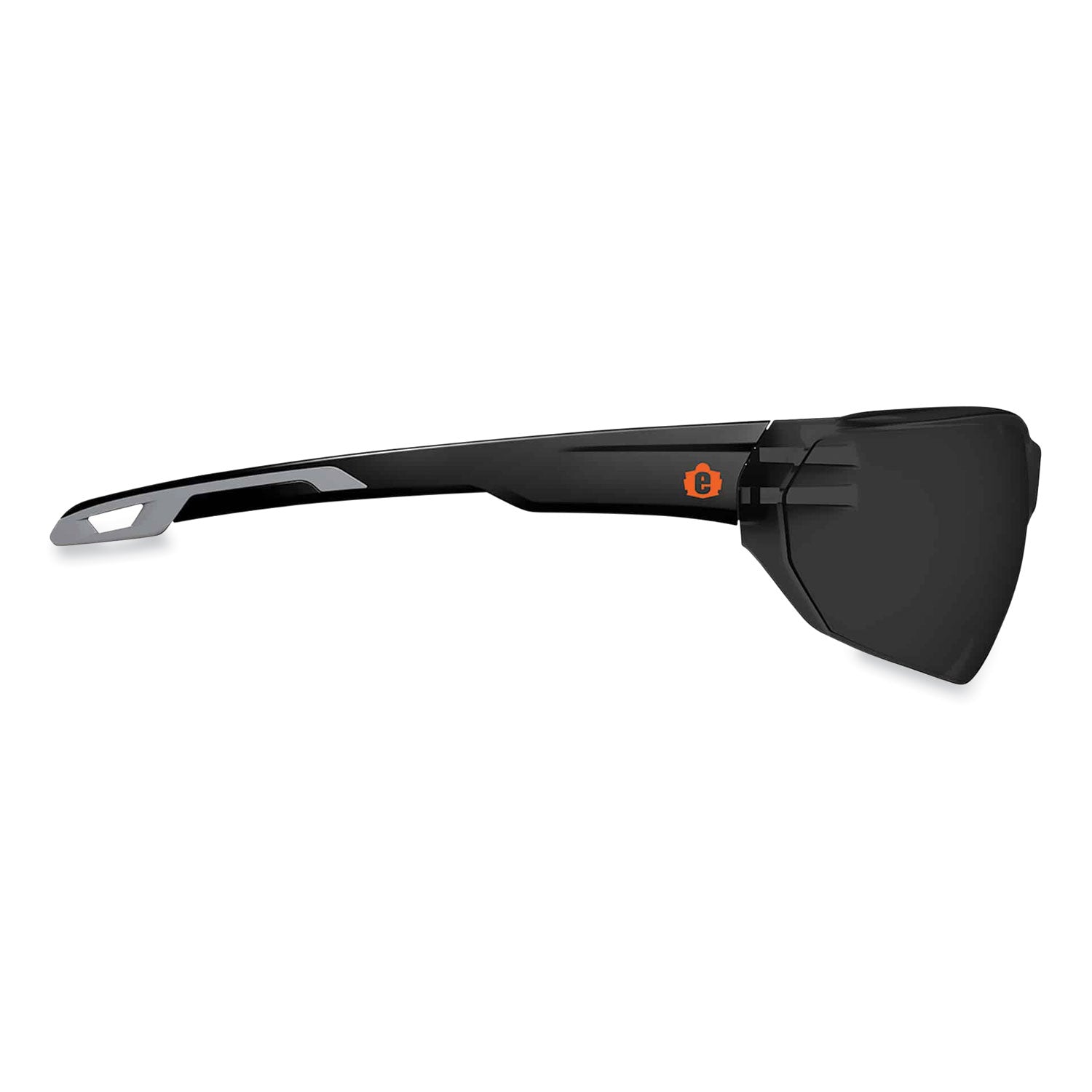 ergodyne® Skullerz Vali Frameless Safety Glasses, Matte Black Nylon Impact Frame, Smoke Polycarbonate Lens