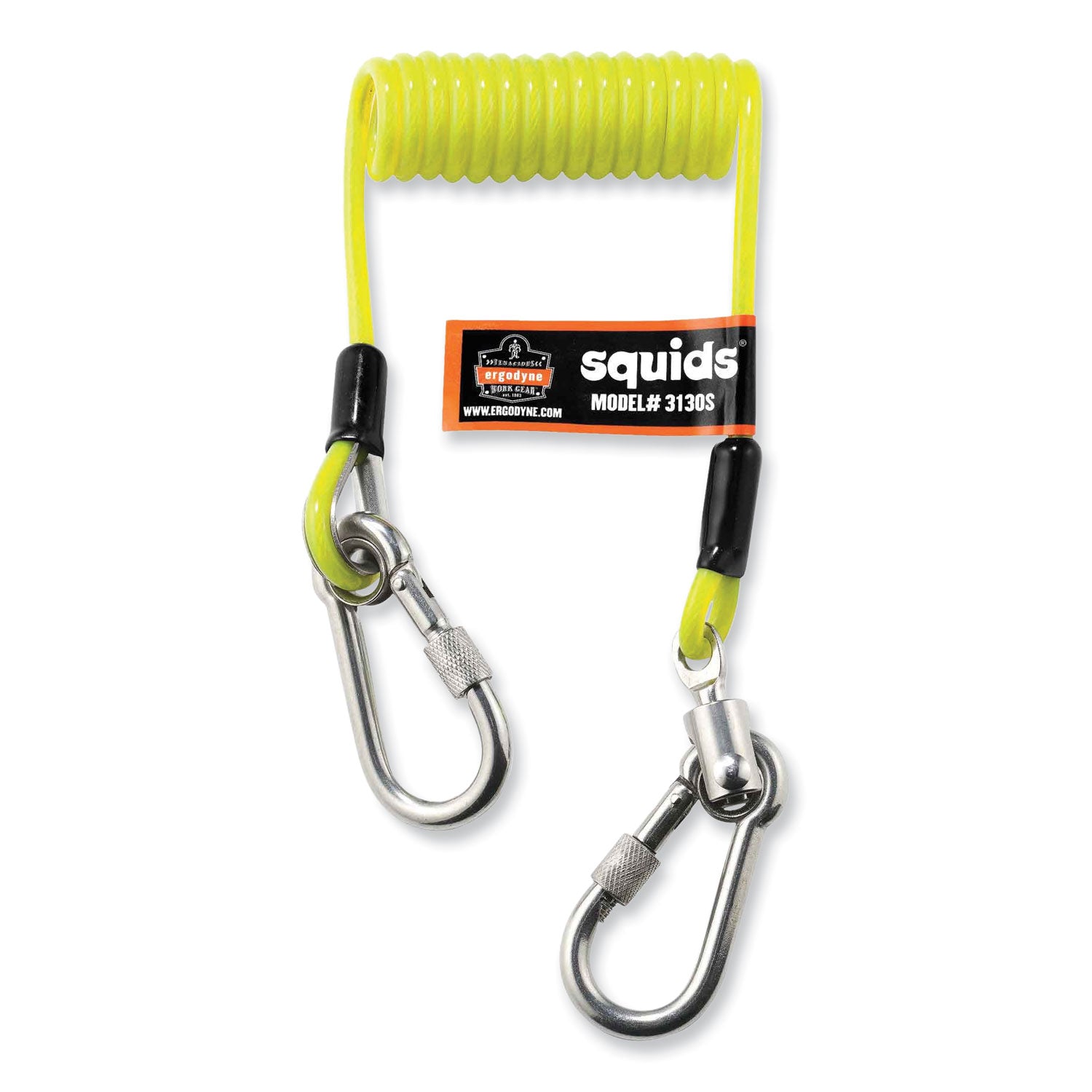 Coiled Cable Lanyard | Squids 3130S 2lb Lime