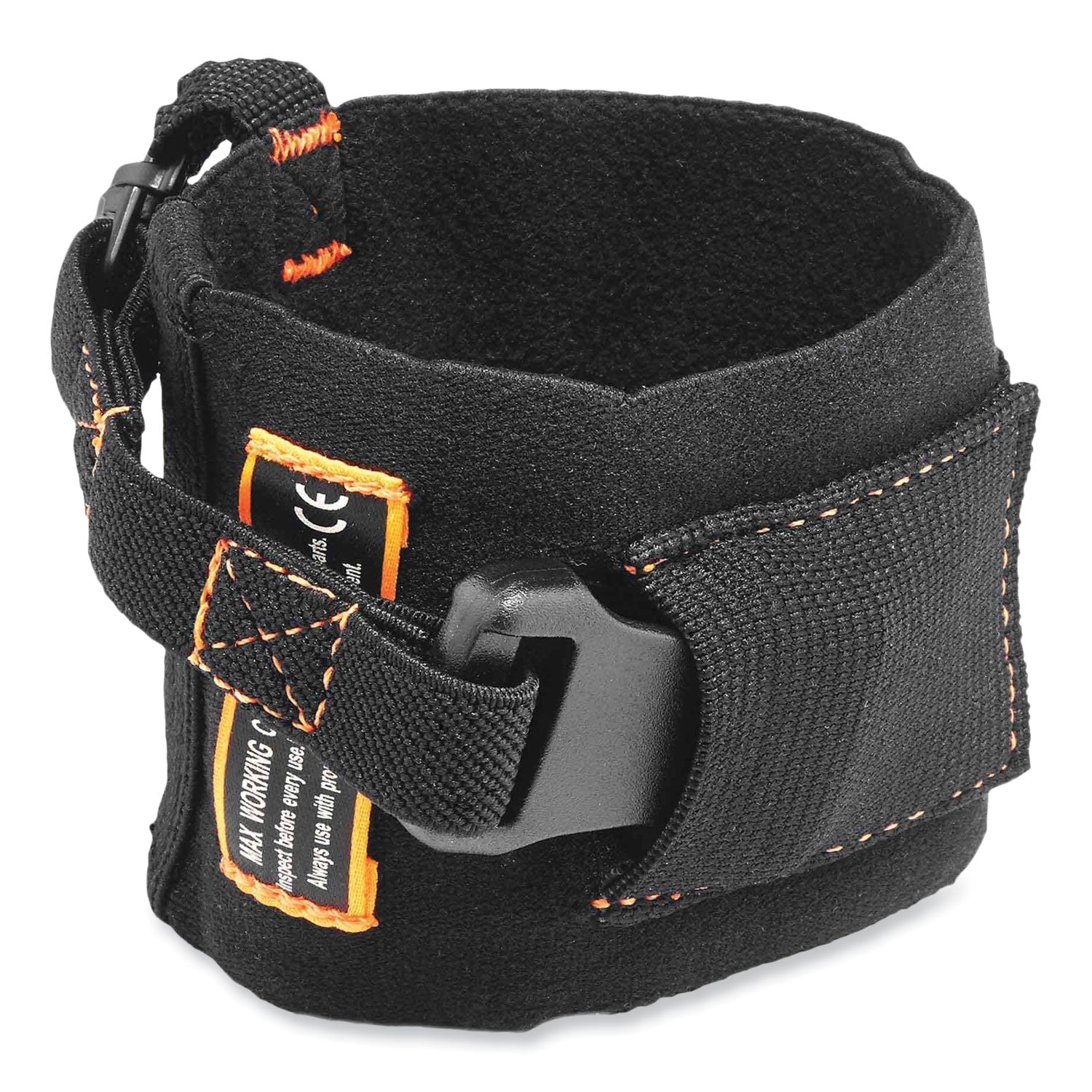 ergodyne® Squids 3116 Pull-On Wrist Lanyard with Buckle, 3 lb Max Working Capacity, 7.5" Long, Black