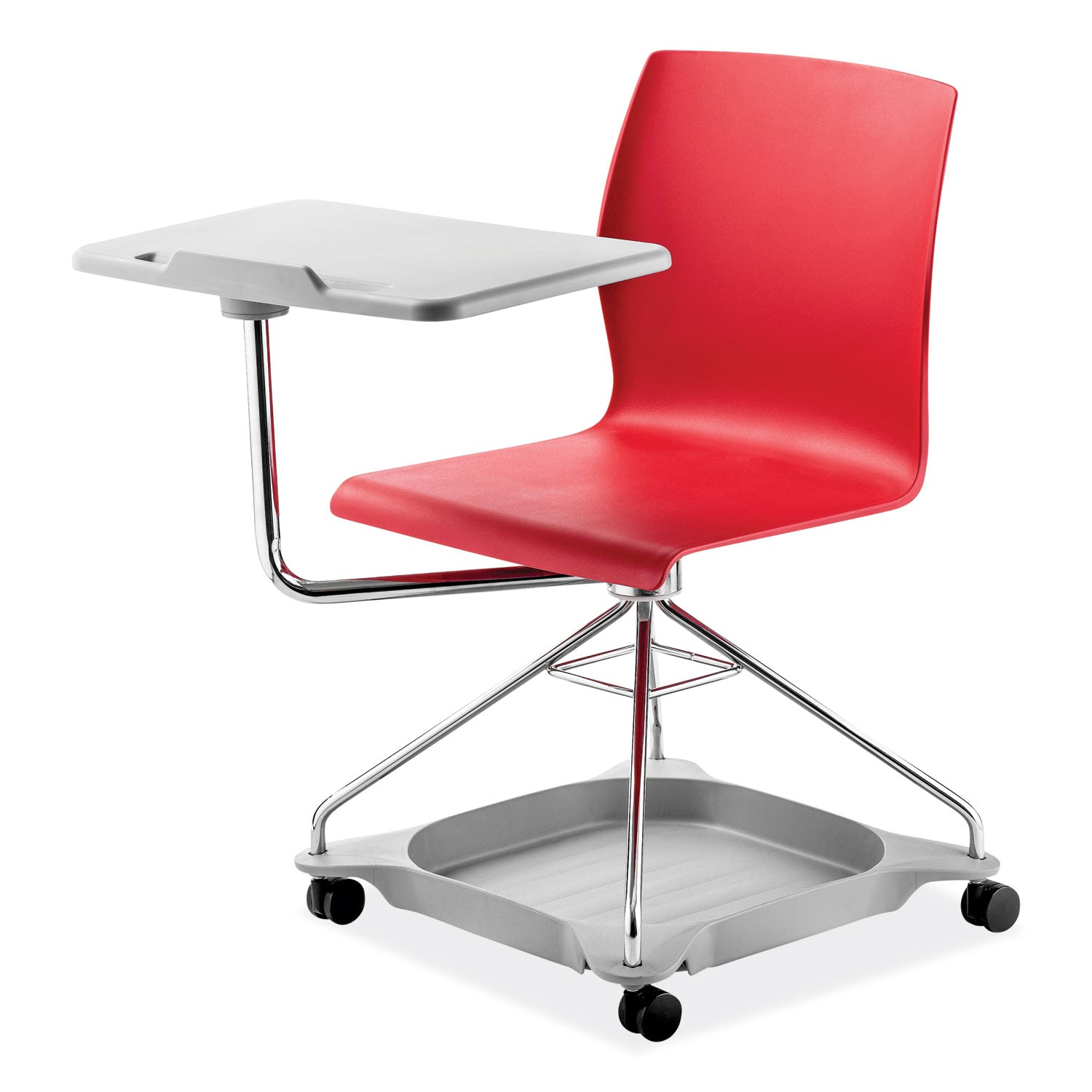 CoGo Mobile Tablet Chair | Red, Supports 440 lb