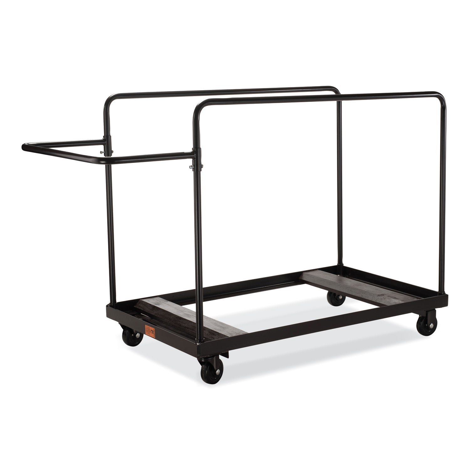 NPS® Folding Table Dolly for Round Tables, 660 lb Capacity, 40.5 x 28 x 61.5, Brown - Bloom Skins