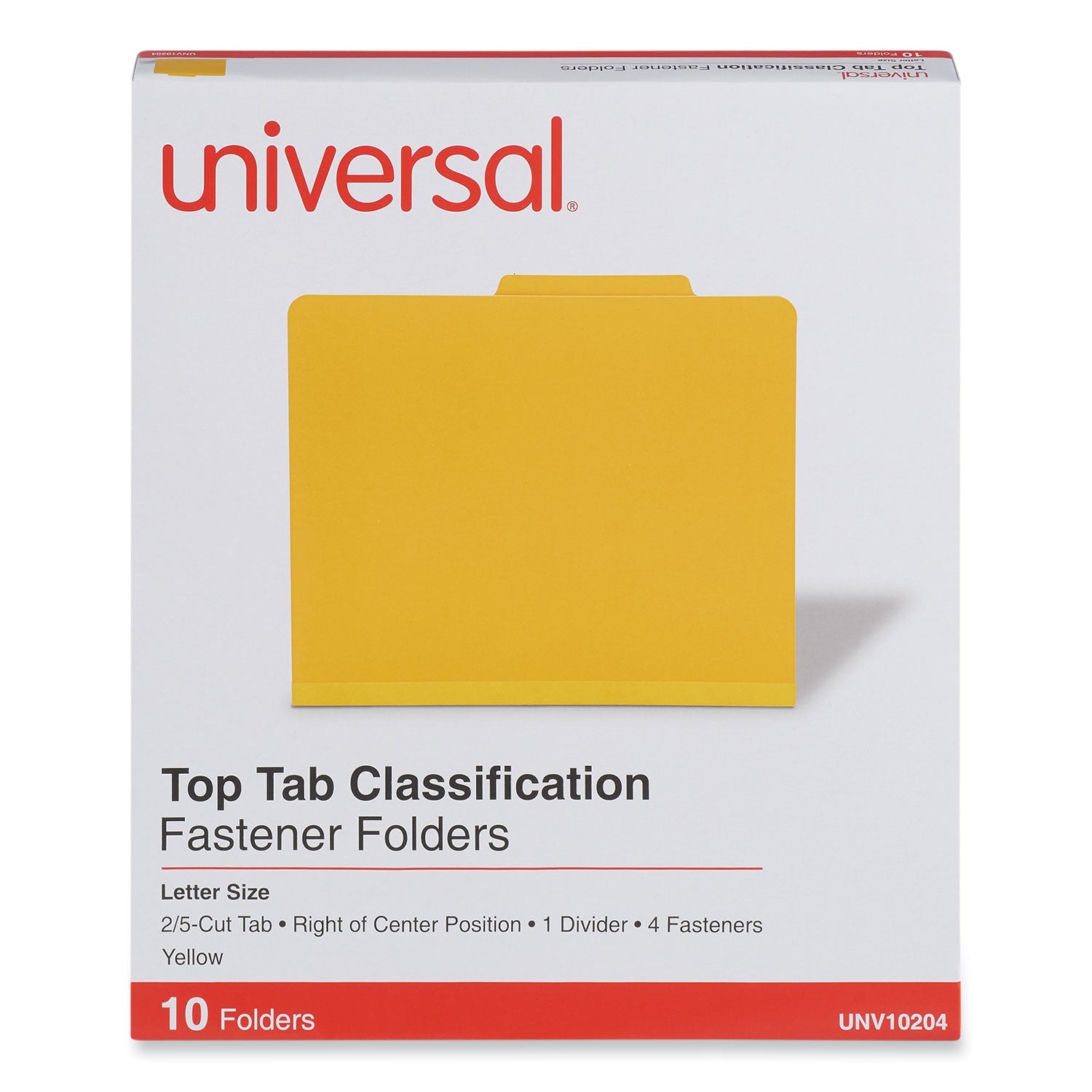 Bright Pressboard Classification Folders | Yellow