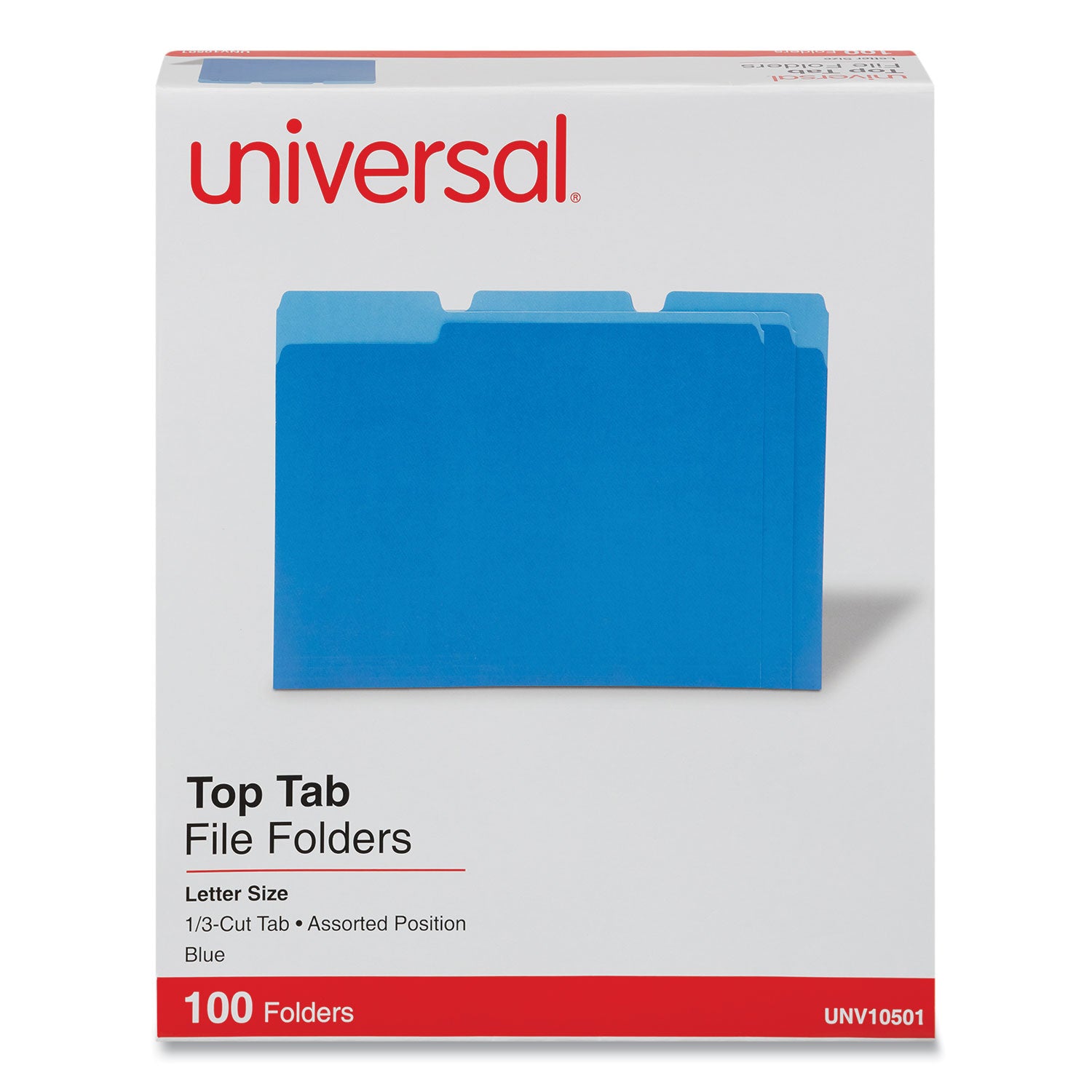 Deluxe Colored File Folders | Blue, 100/Box