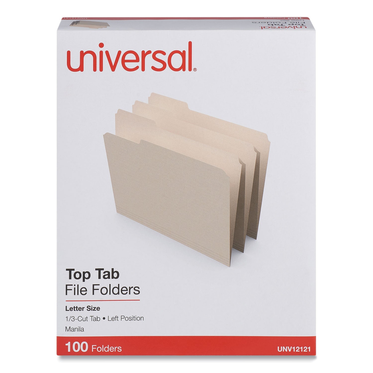 Universal Top Tab File Folders | Left-Cut Letter