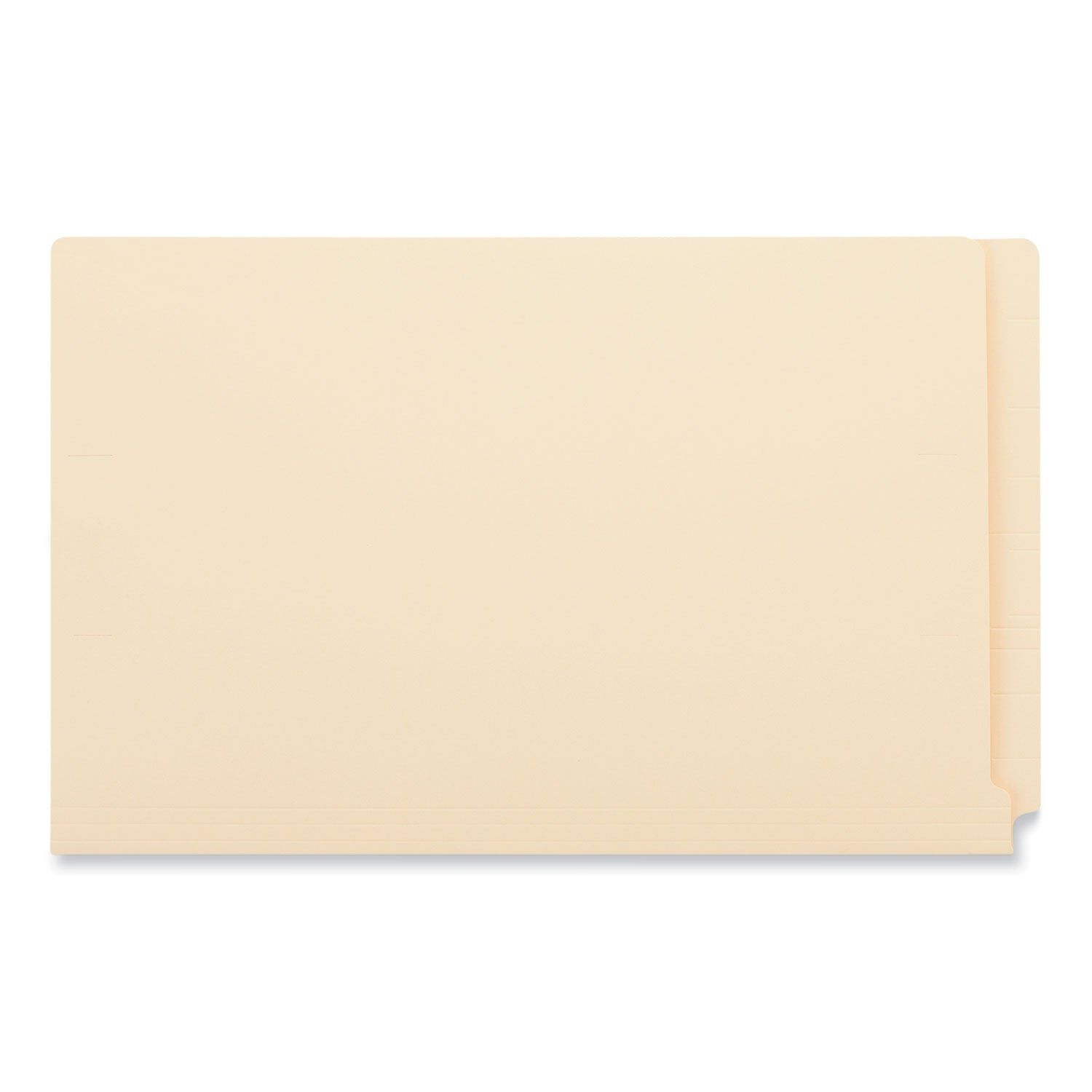 Universal® Reinforced End Tab Fastener Folders, 0.75" Expansion, 2 Fasteners, Legal Size, Manila Exterior, 50/Box - Bloom Skins