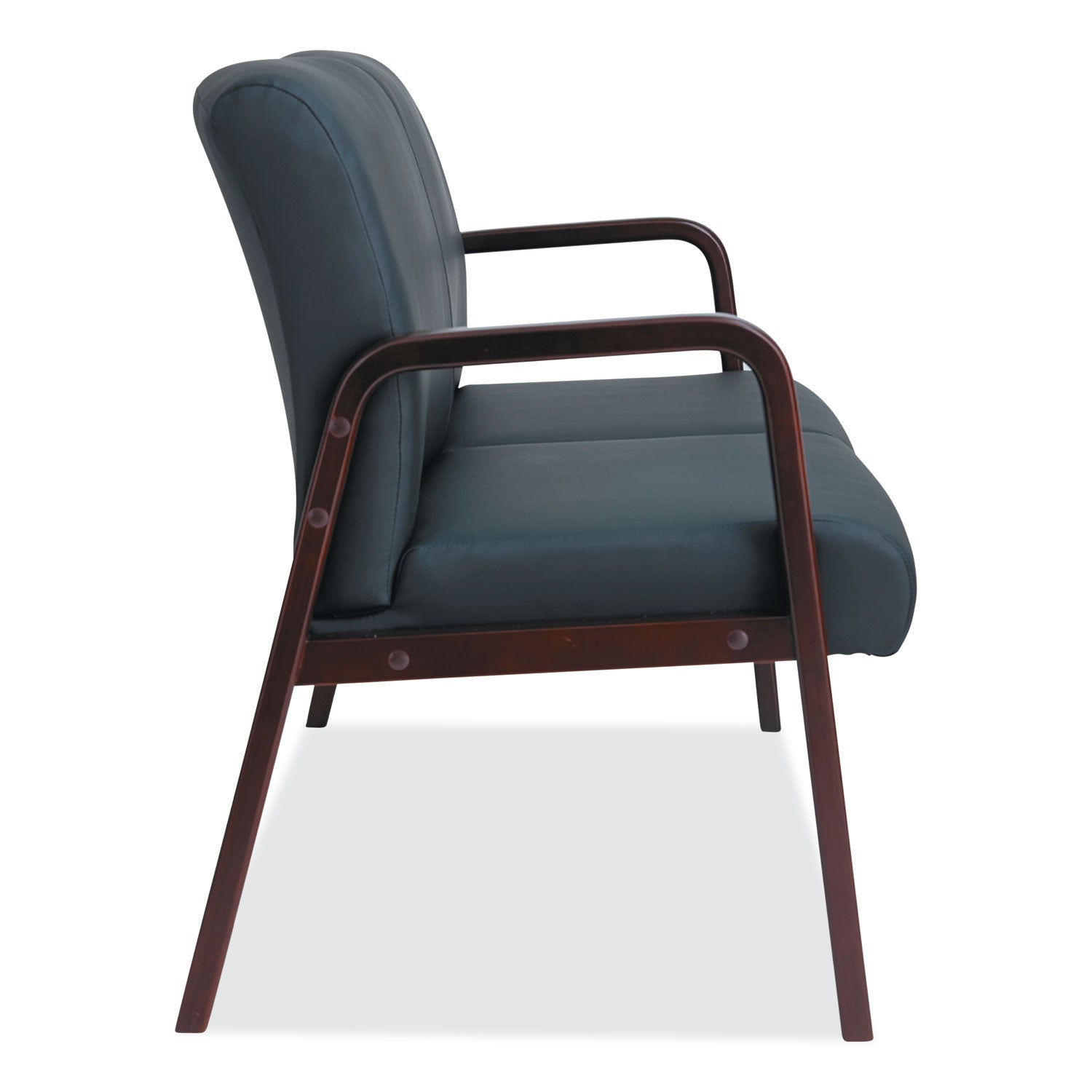 Alera® Alera Reception Lounge WL Series Loveseat, 44.88" x 26.13" x 33", Black