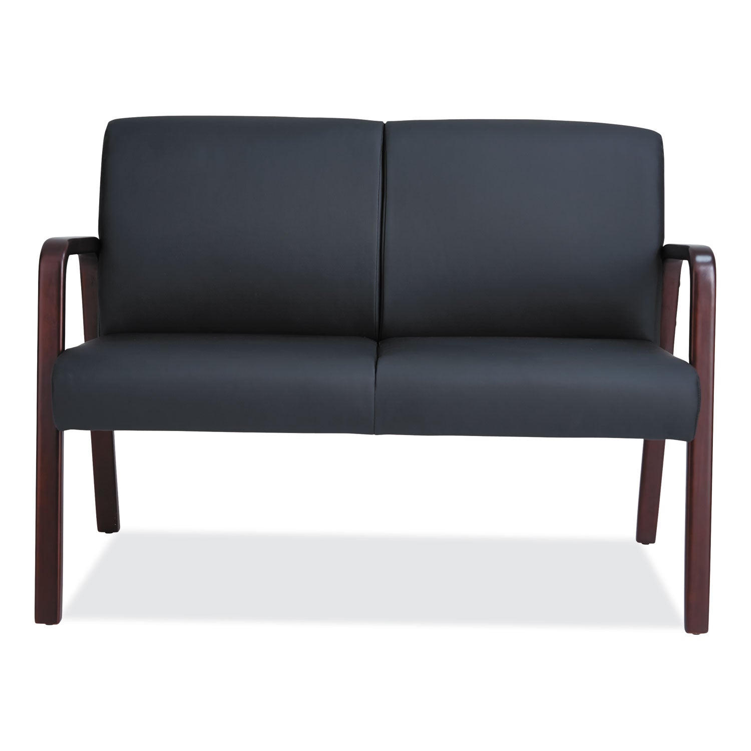 Alera® Alera Reception Lounge WL Series Loveseat, 44.88" x 26.13" x 33", Black