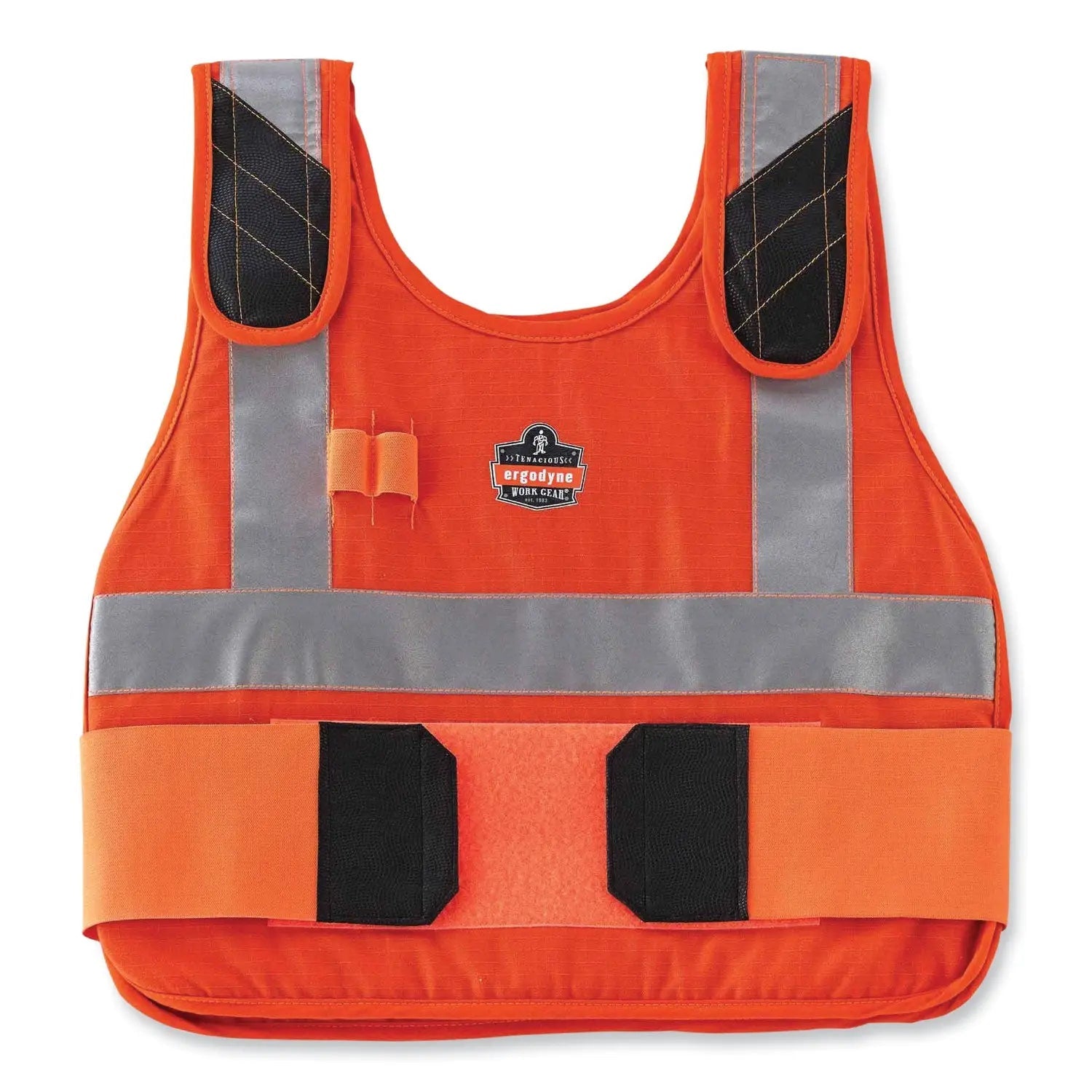 ergodyne® Chill-Its 6225 Premium FR Phase Change Cooling Vest, Modacrylic Cotton, Large/X-Large, Orange