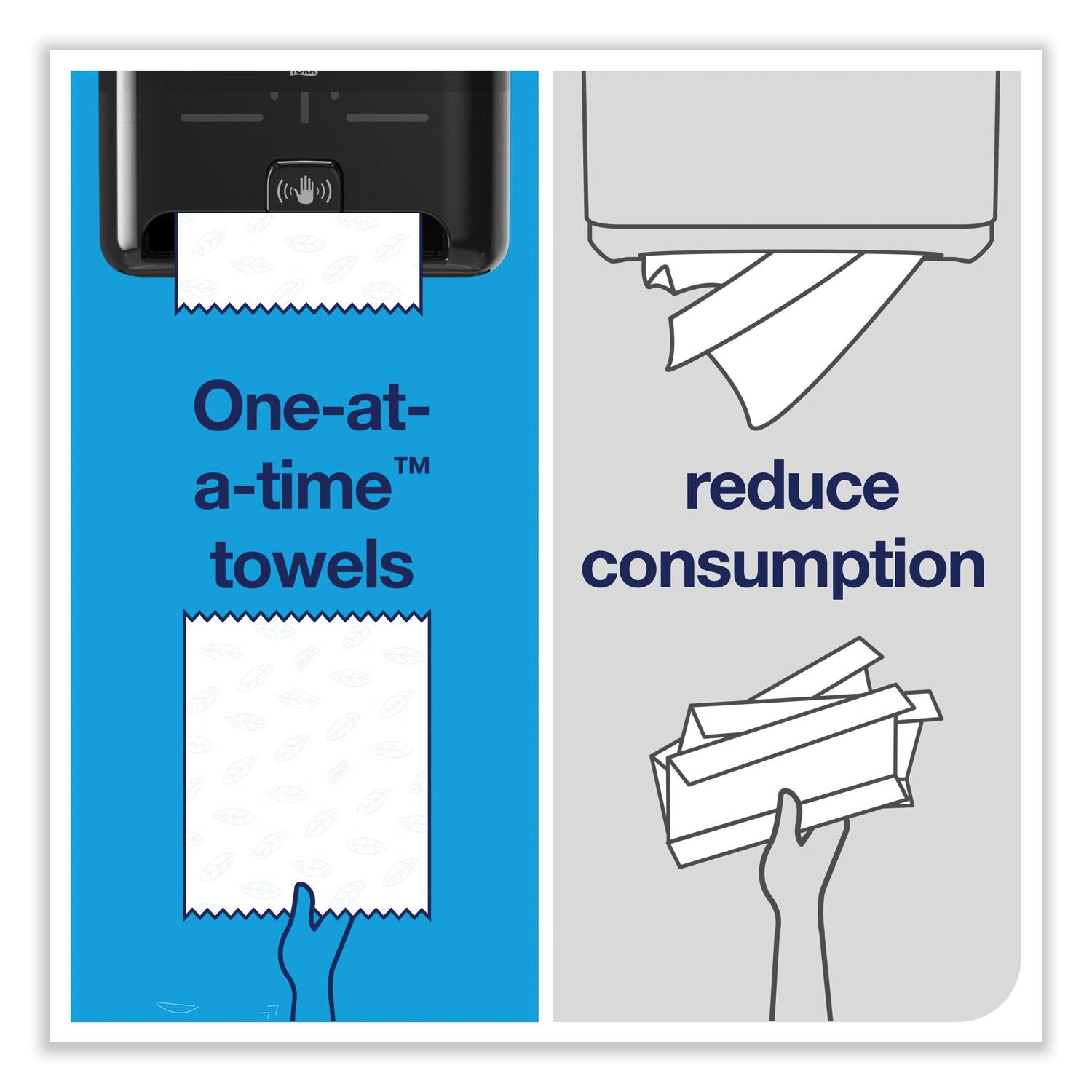 Tork® Elevation Matic Hand Towel Dispenser With Intuition Sensor, 13 X 8 X 14.5, Black