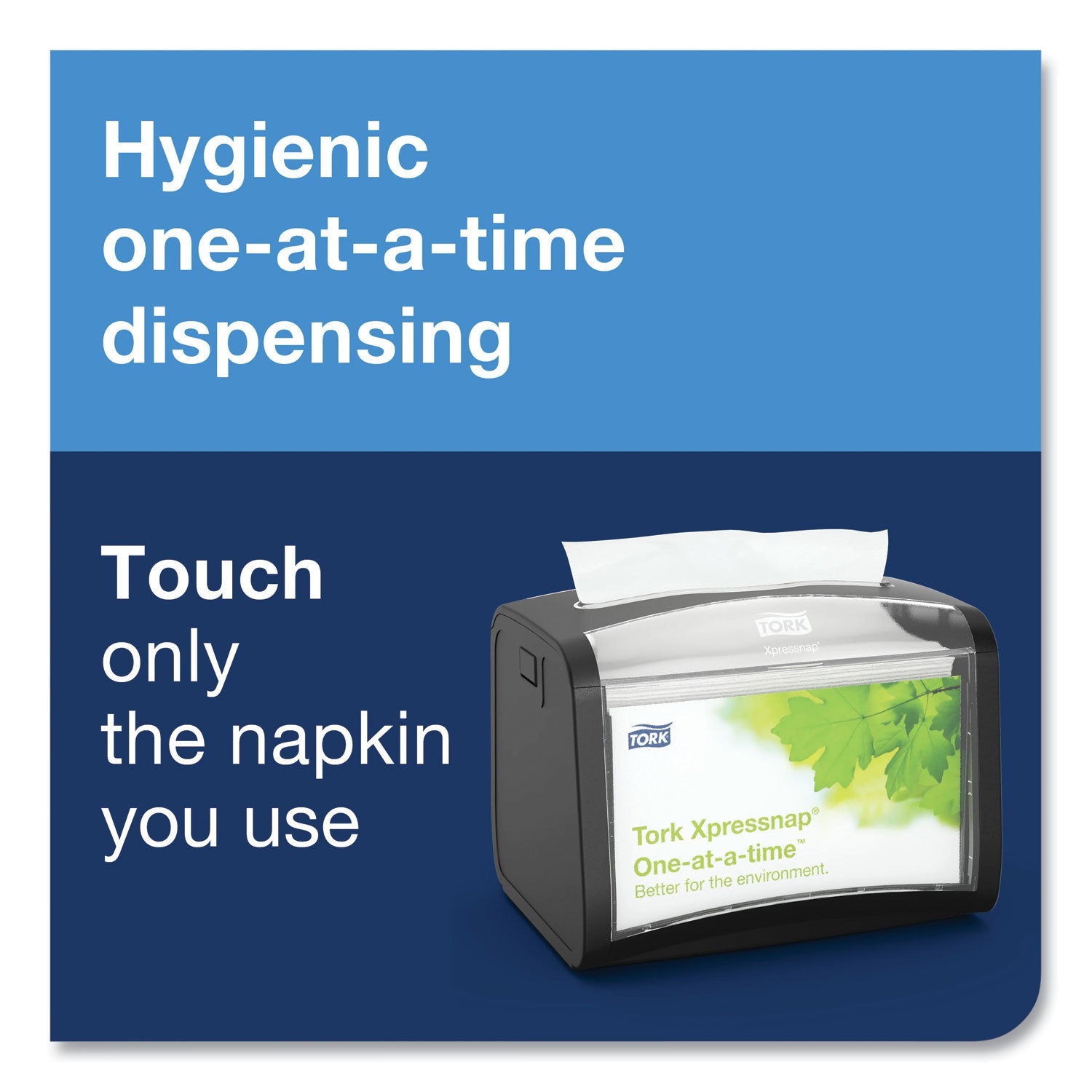 Tork® Xpressnap Interfold Dispenser Napkins, 1-Ply, Bag-Pack, 13 X 8.5", White, 6000/carton