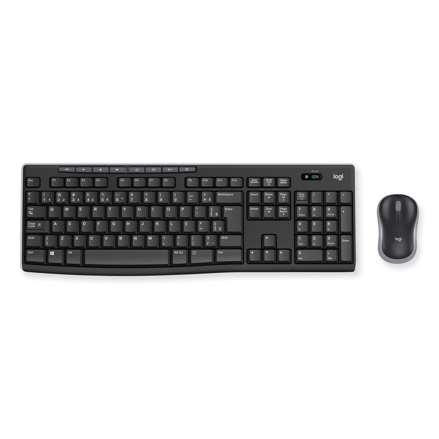Logitech® Wireless Combo Mk270, 2.4 Ghz Frequency/33 Ft Wireless Range, Black