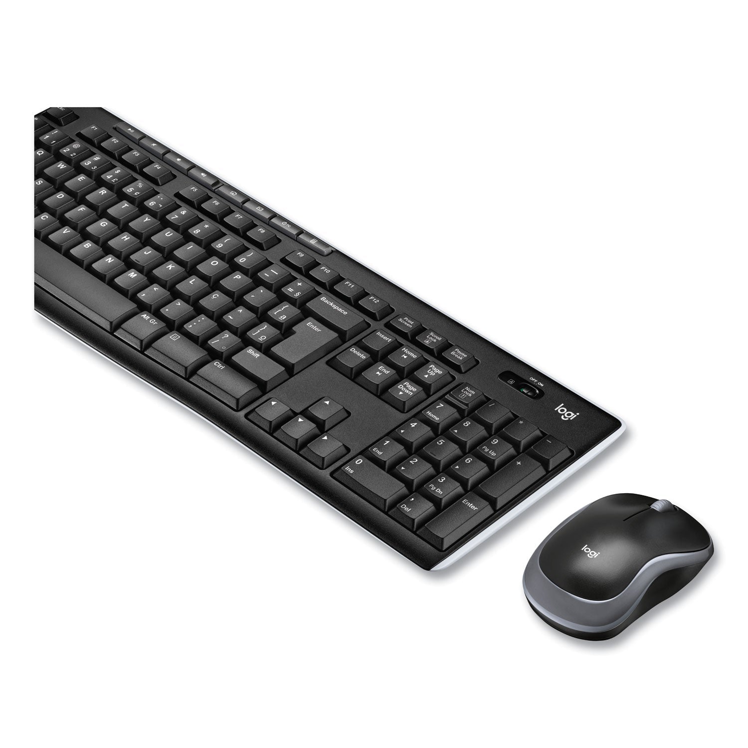 Logitech® Wireless Combo Mk270, 2.4 Ghz Frequency/33 Ft Wireless Range, Black