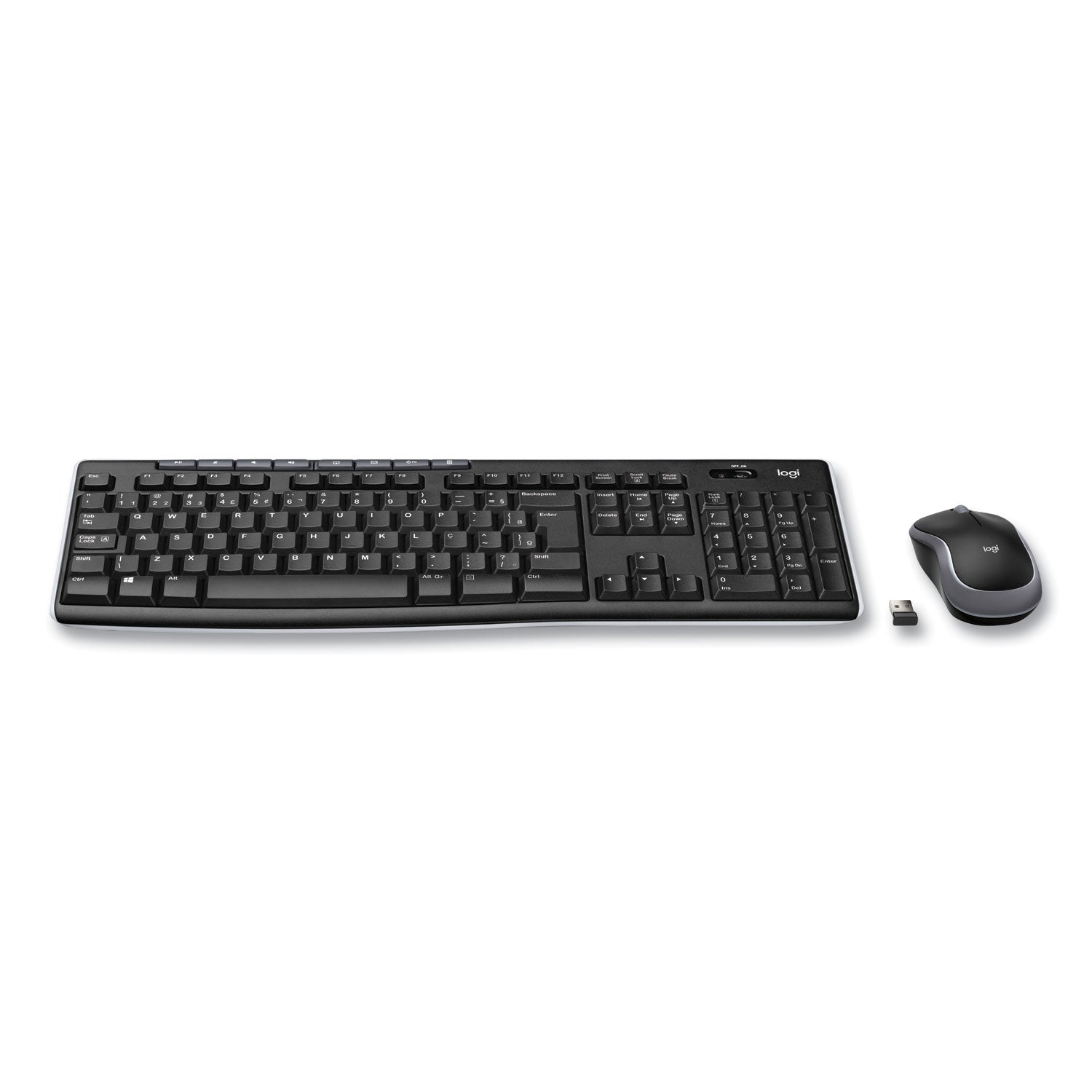 Logitech® Wireless Combo Mk270, 2.4 Ghz Frequency/33 Ft Wireless Range, Black