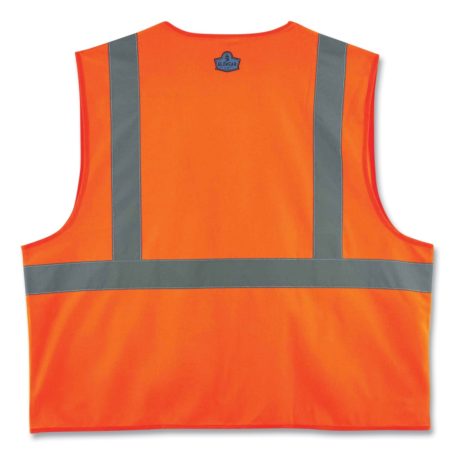 ergodyne® GloWear 8225Z Class 2 Standard Solid Vest, Polyester, Orange, 4X-Large/5X-Large