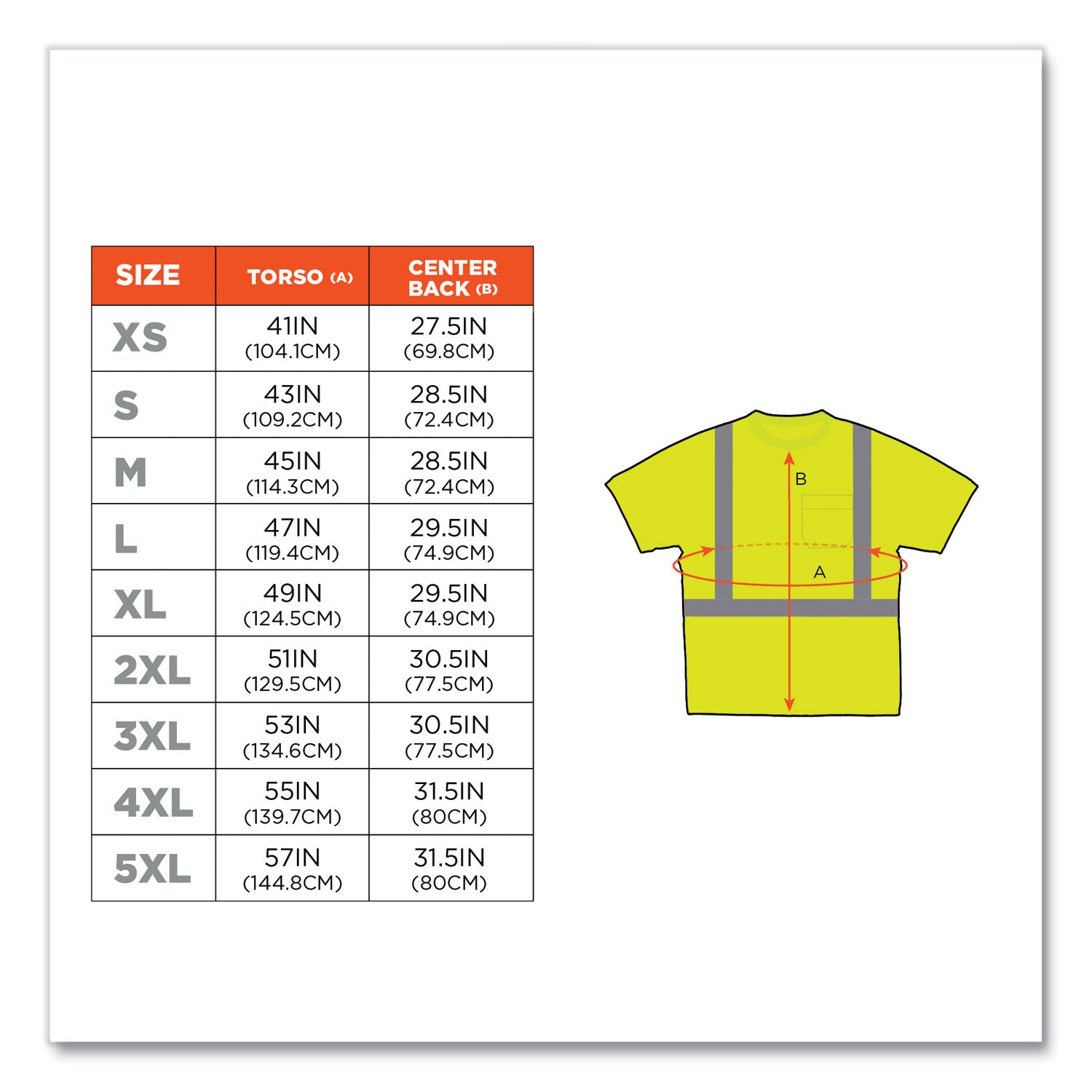 ergodyne® GloWear 8289 Class 2 Hi-Vis T-Shirt, Polyester, Lime, X-Large