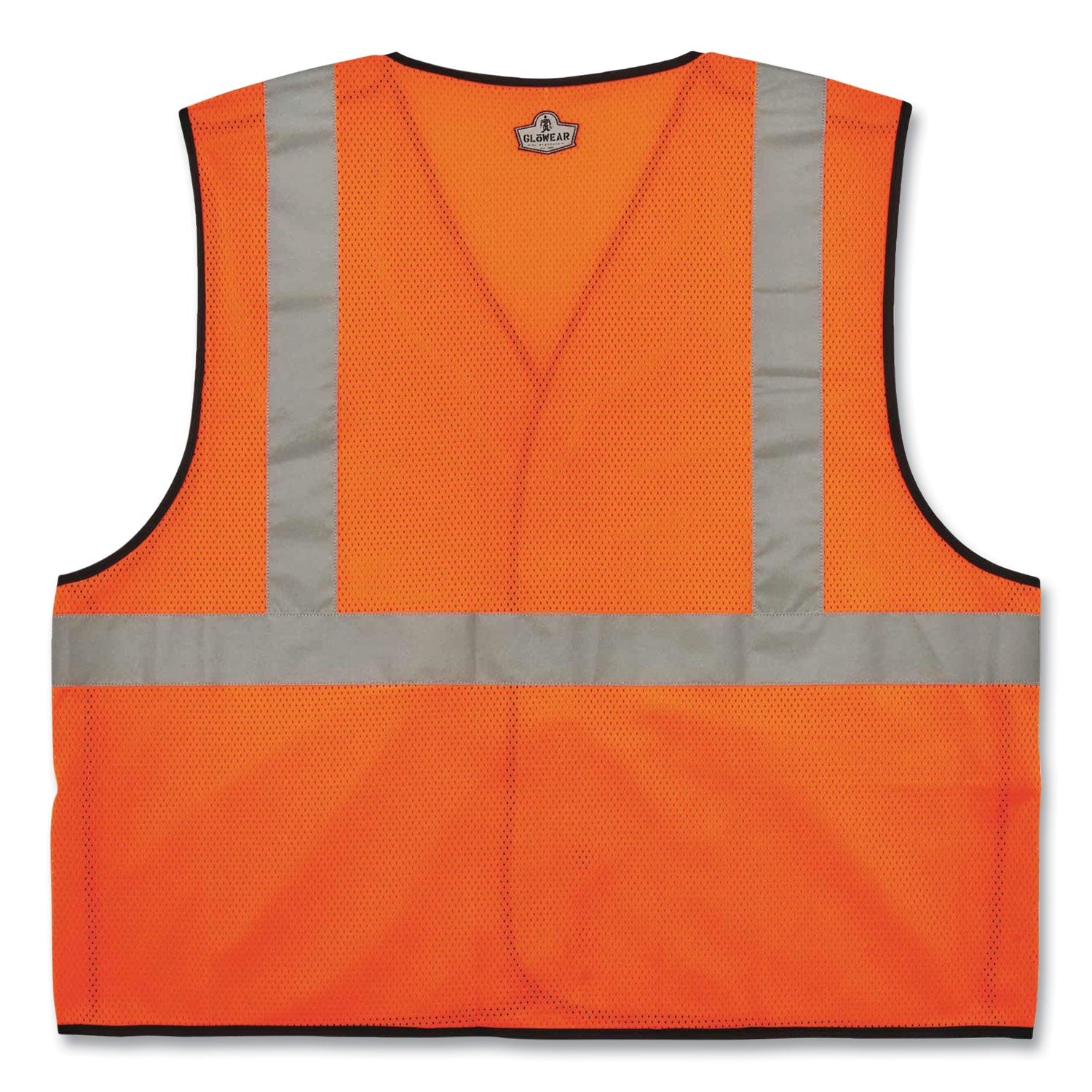 ergodyne® GloWear 8216BA Class 2 Breakaway Mesh ID Holder Vest, Polyester, Large/X-Large, Orange