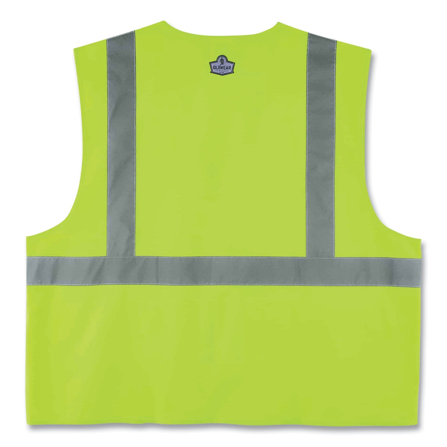ergodyne® GloWear 8225HL Class 2 Standard Solid Hook and Loop Vest, Polyester, Lime, 2X-Large/3X-Large