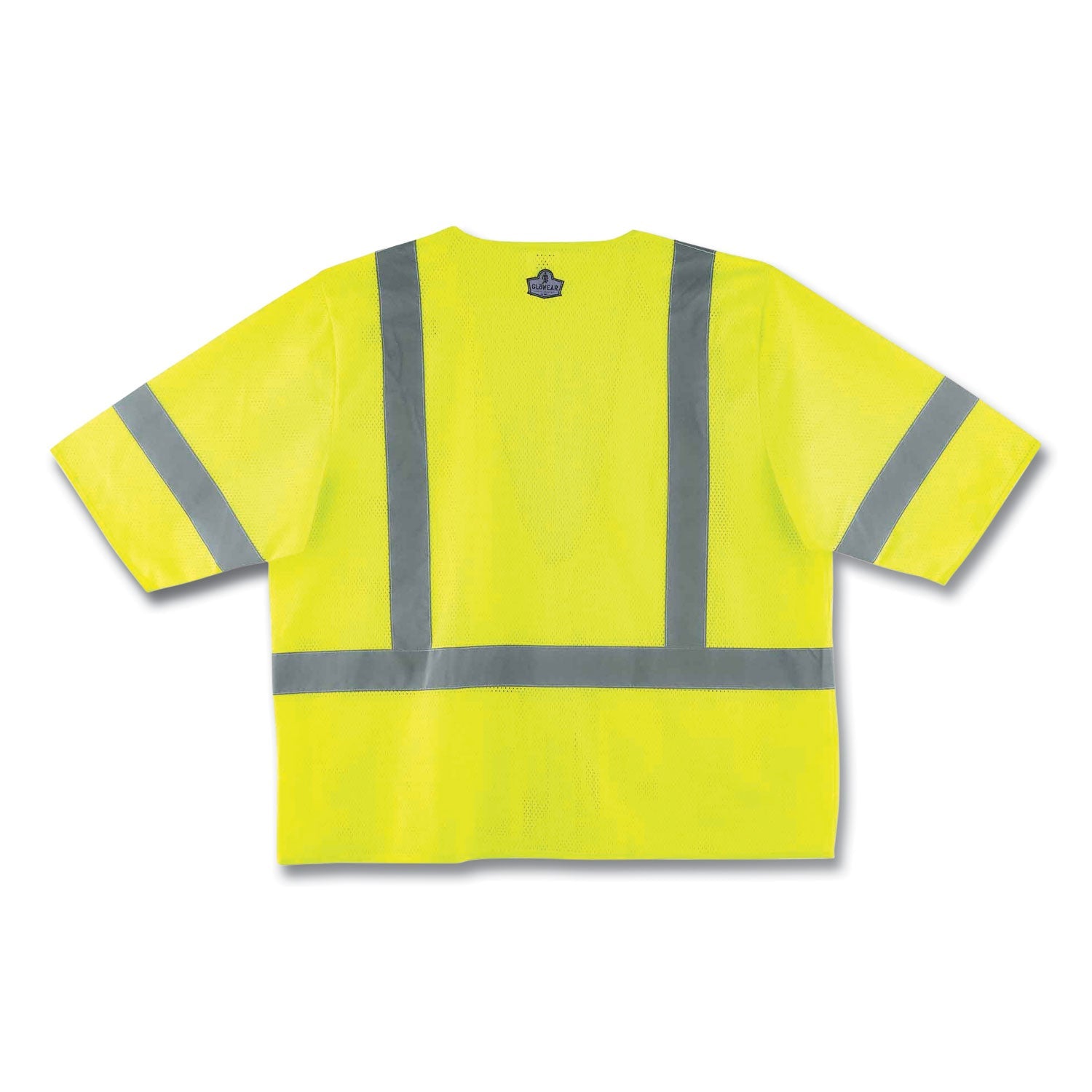 ergodyne® GloWear 8320Z Class 3 Standard Zipper Vest, Polyester, Largel/X-Large, Lime