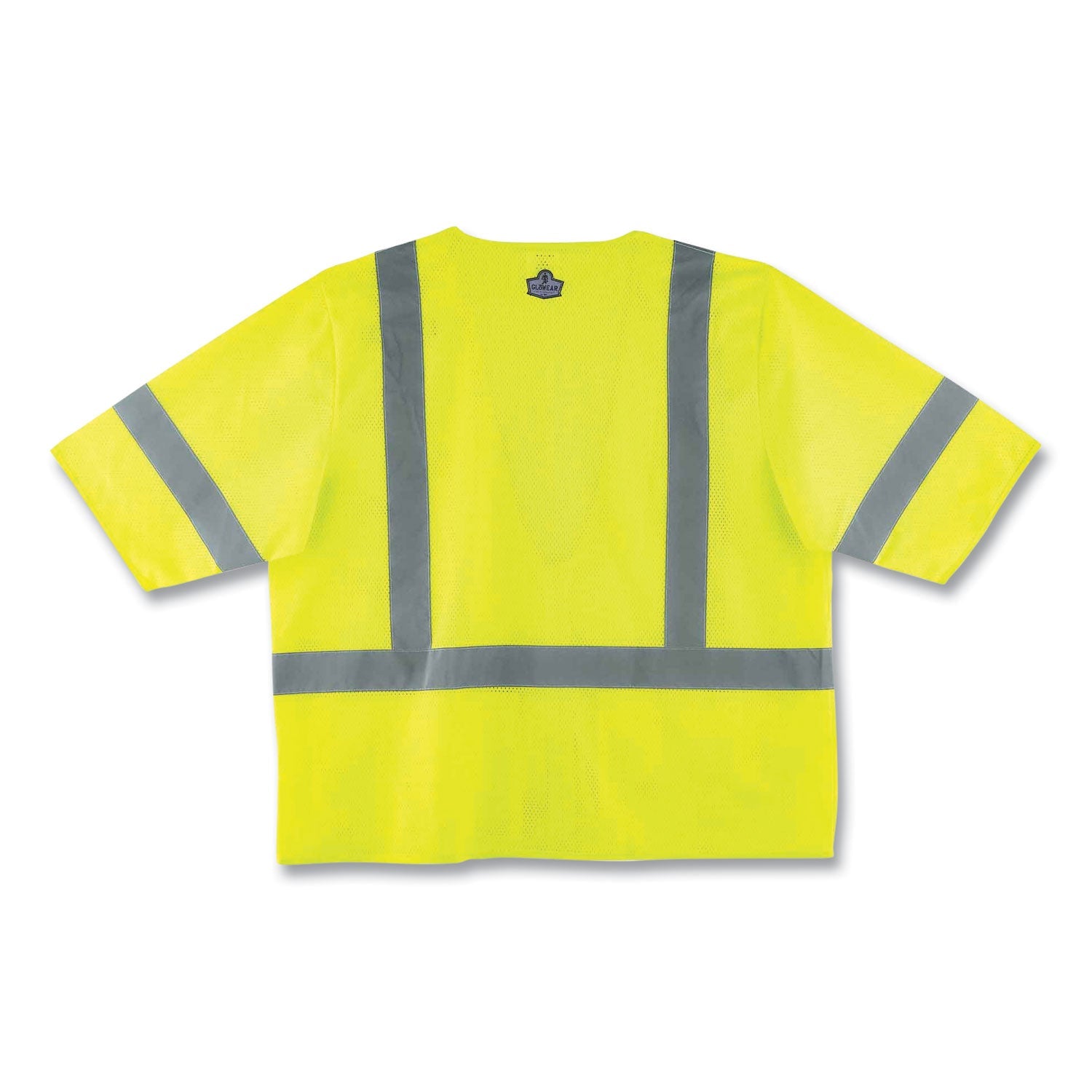 ergodyne® GloWear 8320Z Class 3 Standard Zipper Vest, Polyester, 4X-Large/5X-Large, Lime