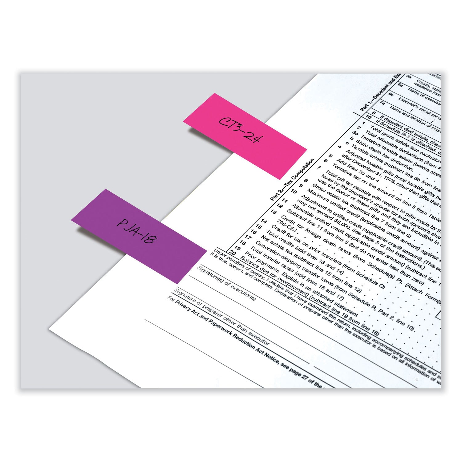 Post-it® Page Flag Markers, Assorted Brights, 50 Flags/Pad, 4 Pads/Pack