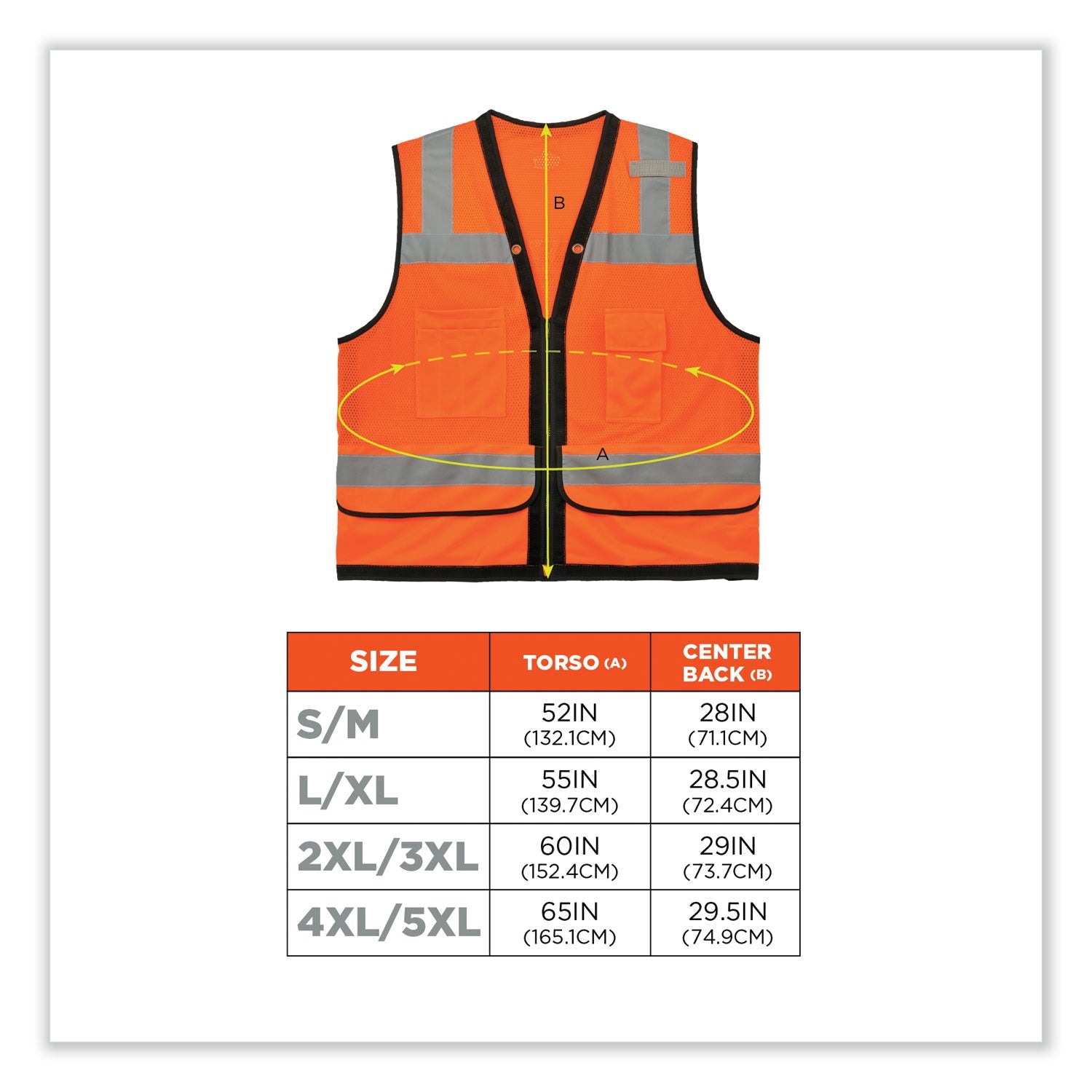 ergodyne® GloWear 8253HDZ Class 2 Heavy-Duty Mesh Surveyors Vest, Polyester, 2X-Large/3X-Large, Orange