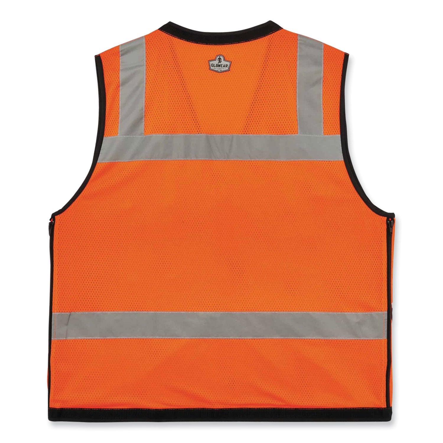 ergodyne® GloWear 8253HDZ Class 2 Heavy-Duty Mesh Surveyors Vest, Polyester, 4X-Large/5X-Large, Orange