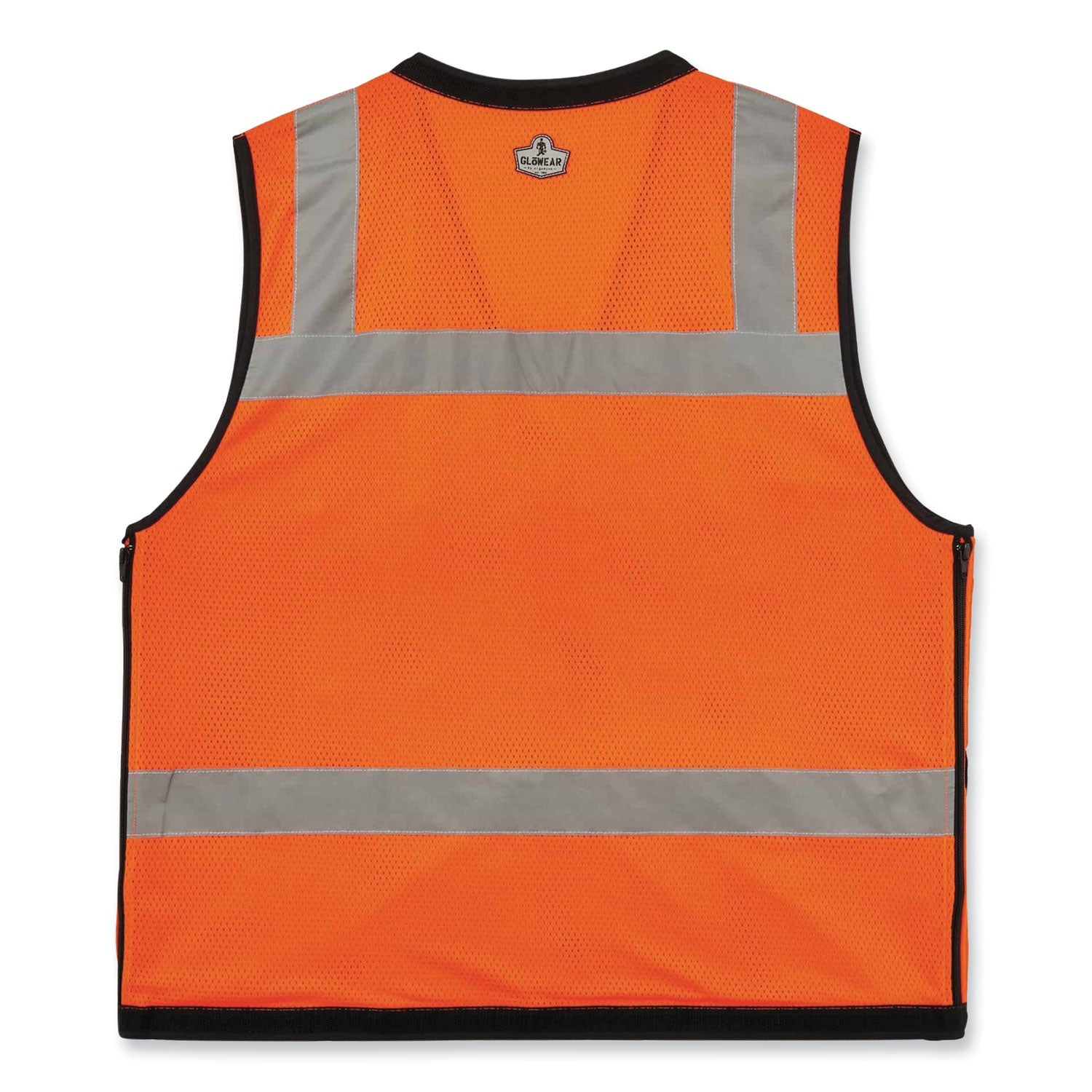 ergodyne® GloWear 8253HDZ Class 2 Heavy-Duty Mesh Surveyors Vest, Polyester, Small/Medium, Orange