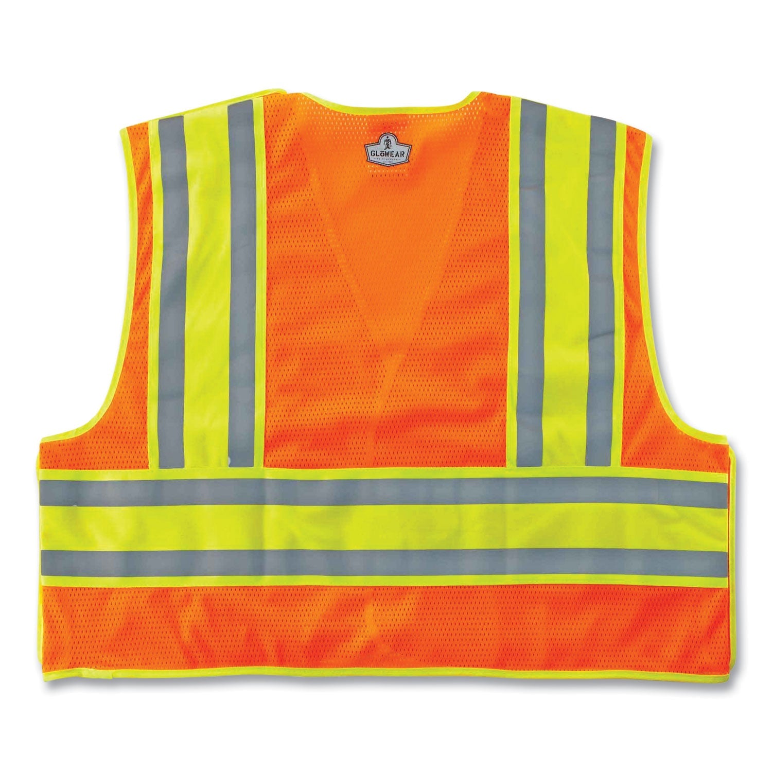 ergodyne® GloWear 8245PSV Class 2 Public Safety Vest, Polyester, 4X-Large/5X-Large, Orange