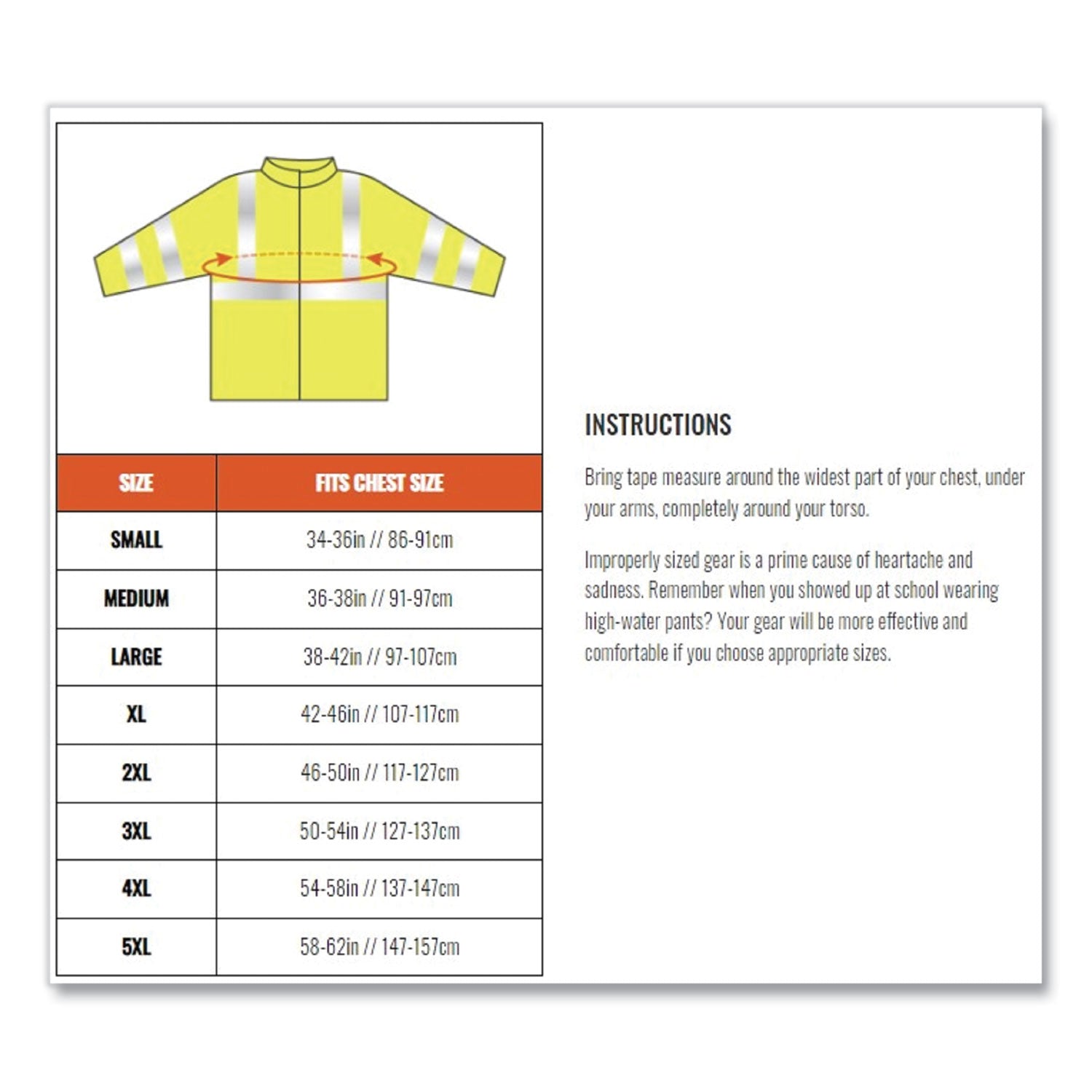 ergodyne® GloWear 8386 Class 3 Hi-Vis Outer Shell Jacket, Polyester, Small, Lime