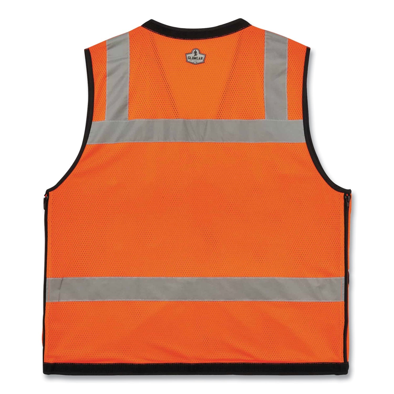 ergodyne® GloWear 8253HDZ Class 2 Heavy-Duty Mesh Surveyors Vest, Polyester, Large/X-Large, Orange