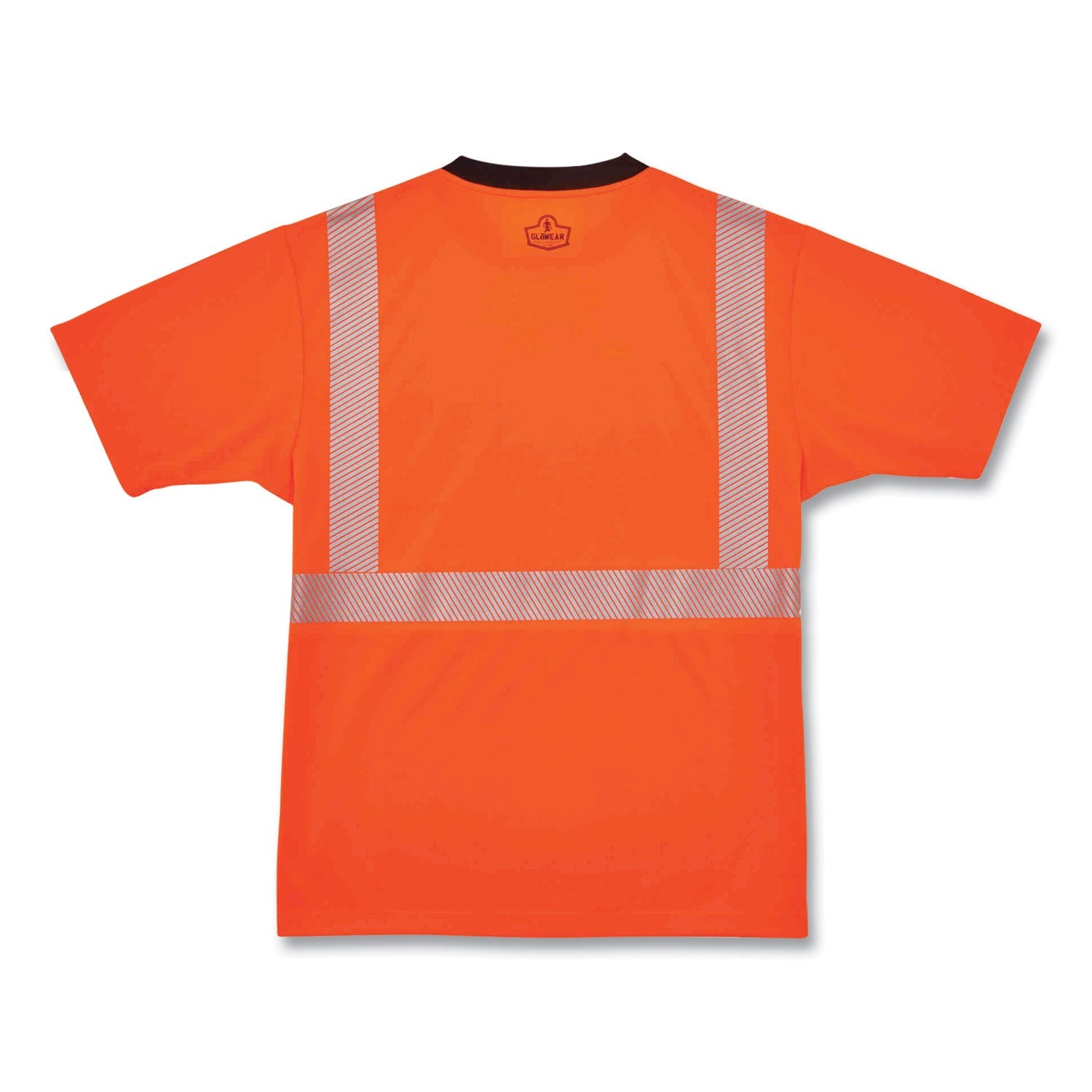 ergodyne® GloWear 8280BK Class 2 Performance T-Shirt with Black Bottom, Polyester, Small, Orange