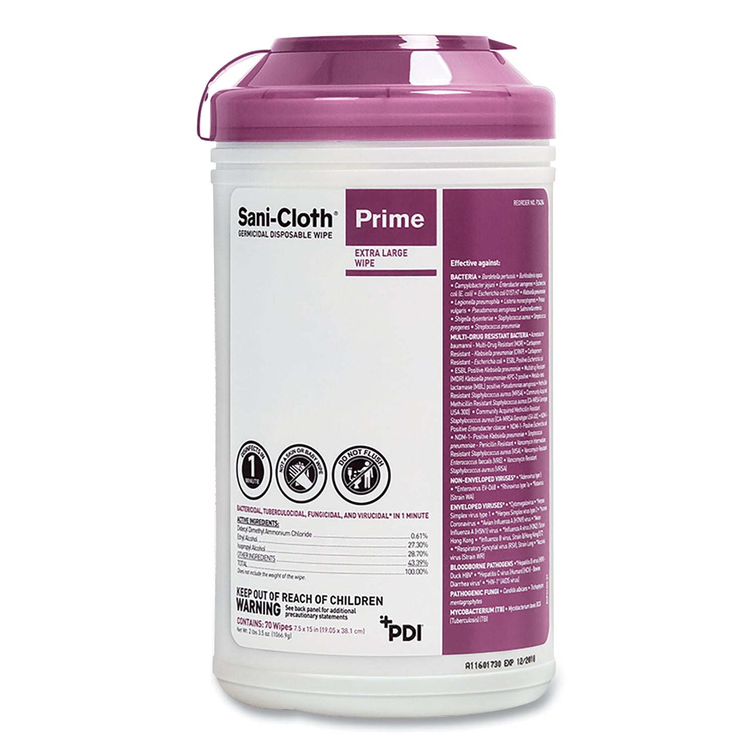 Sani-Cloth Prime Germicidal Wipes | 6-Pack