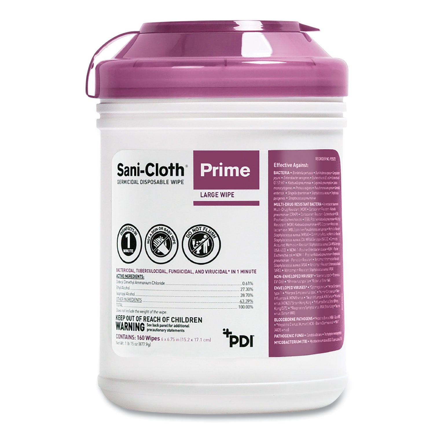 Sani-Cloth Prime Germicidal Wipes | 12-Pack