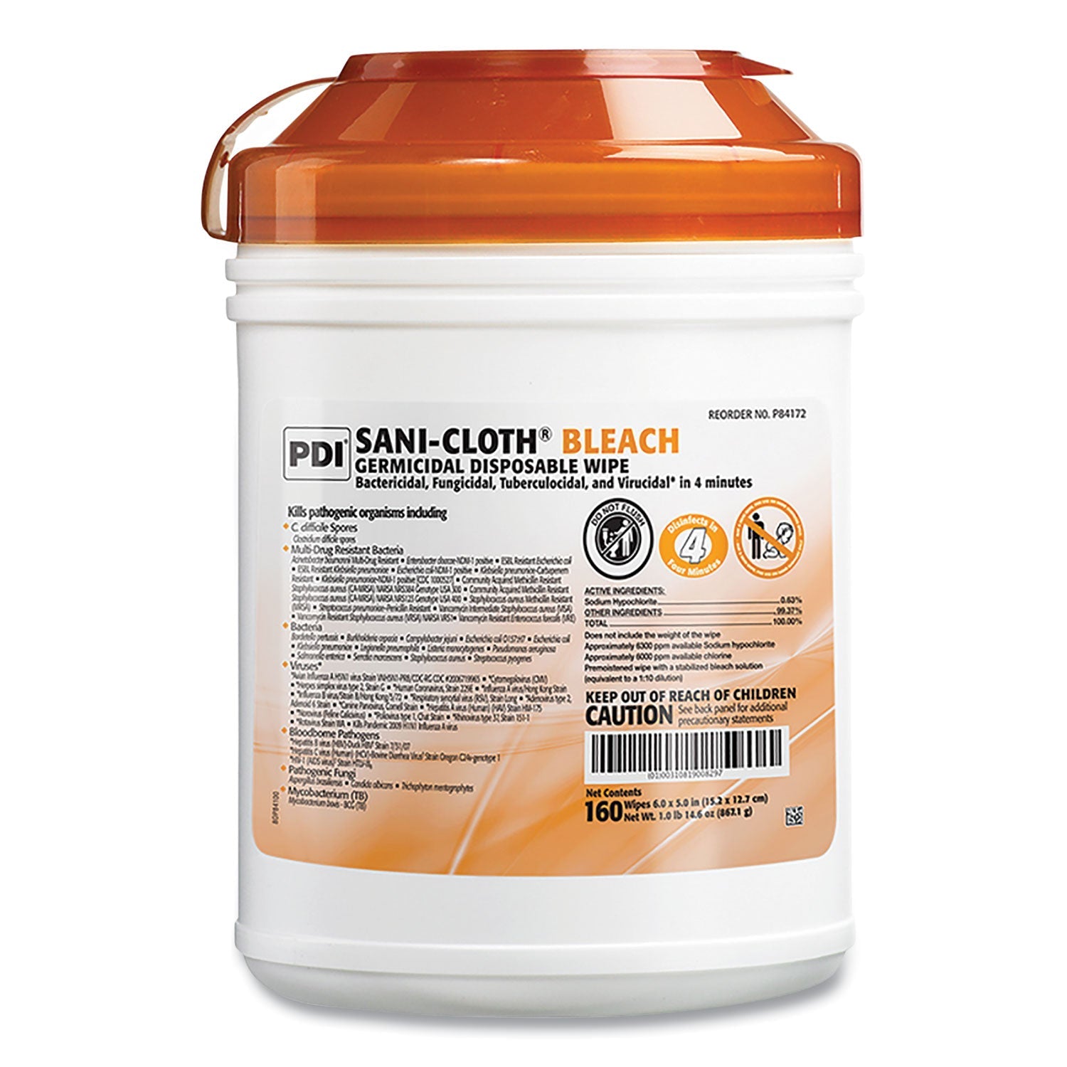 Sani-Cloth Bleach Germicidal Wipes | 12-Pack