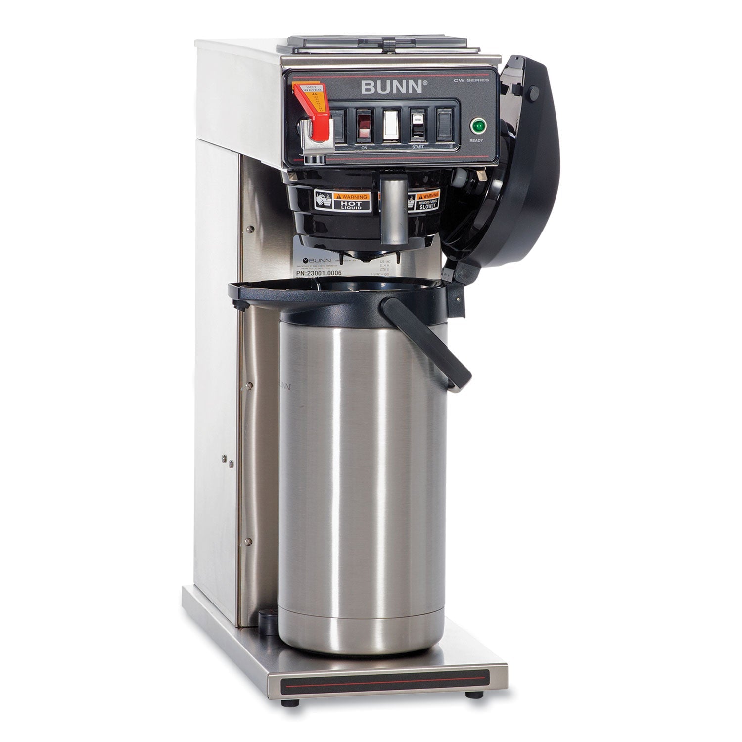 BUNN® CWTF15-APS Automatic Airpot Coffee Brewer, Gray/Stainless Steel