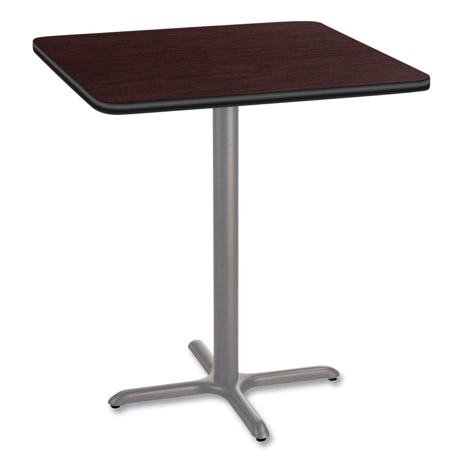 NPS Cafe Table | 36x36 Square, 42"H, Mahogany Top