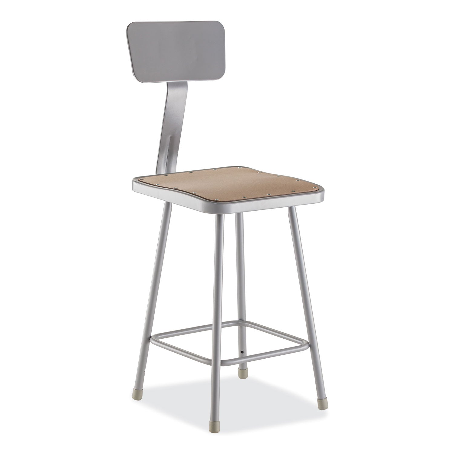 HD Square Seat Stool w/ Backrest | 23.25"