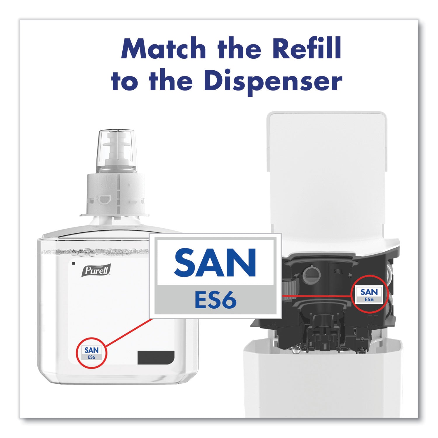 PURELL® Es6 Touch Free Hand Sanitizer Dispenser, 1,200 Ml, 5.25 X 8.56 X 12.13, White