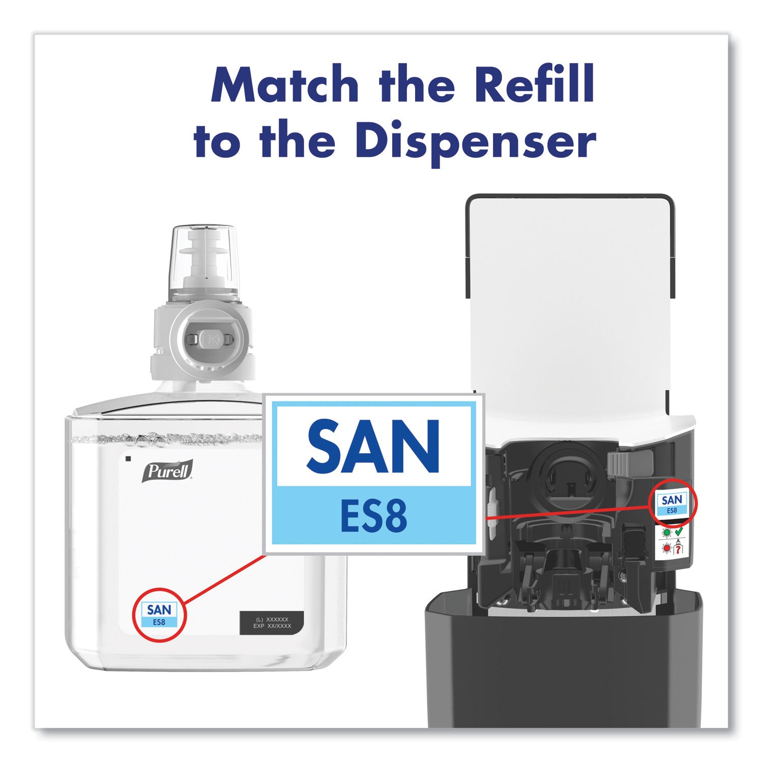 PURELL® Es8 Touch Free Hand Sanitizer Dispenser, 1,200 Ml, 5.25 X 8.56 X 12.13, Graphite