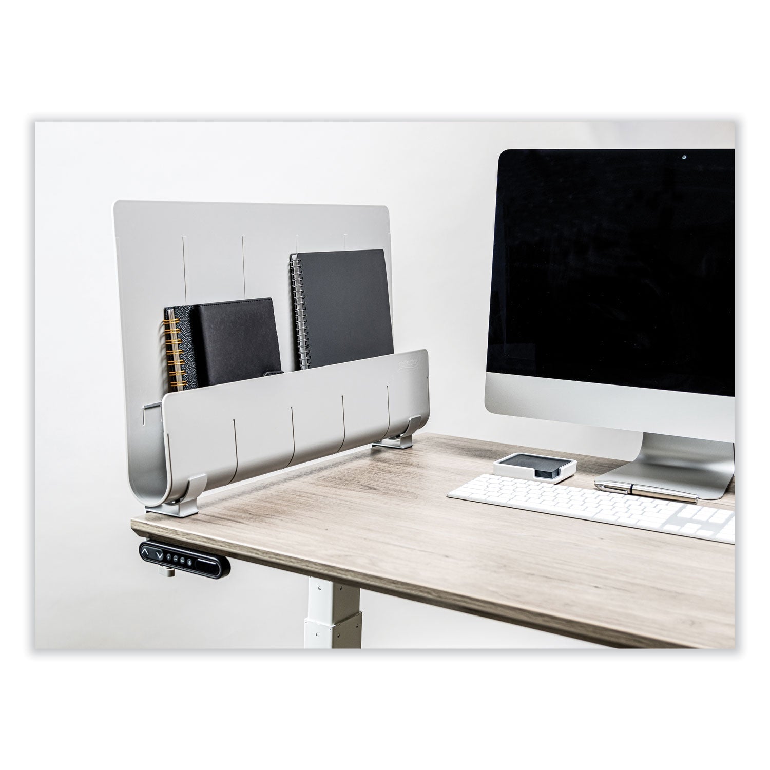 deflecto® Oasis Privacy Panel, 24 x 2.7 x 16.36, Gray