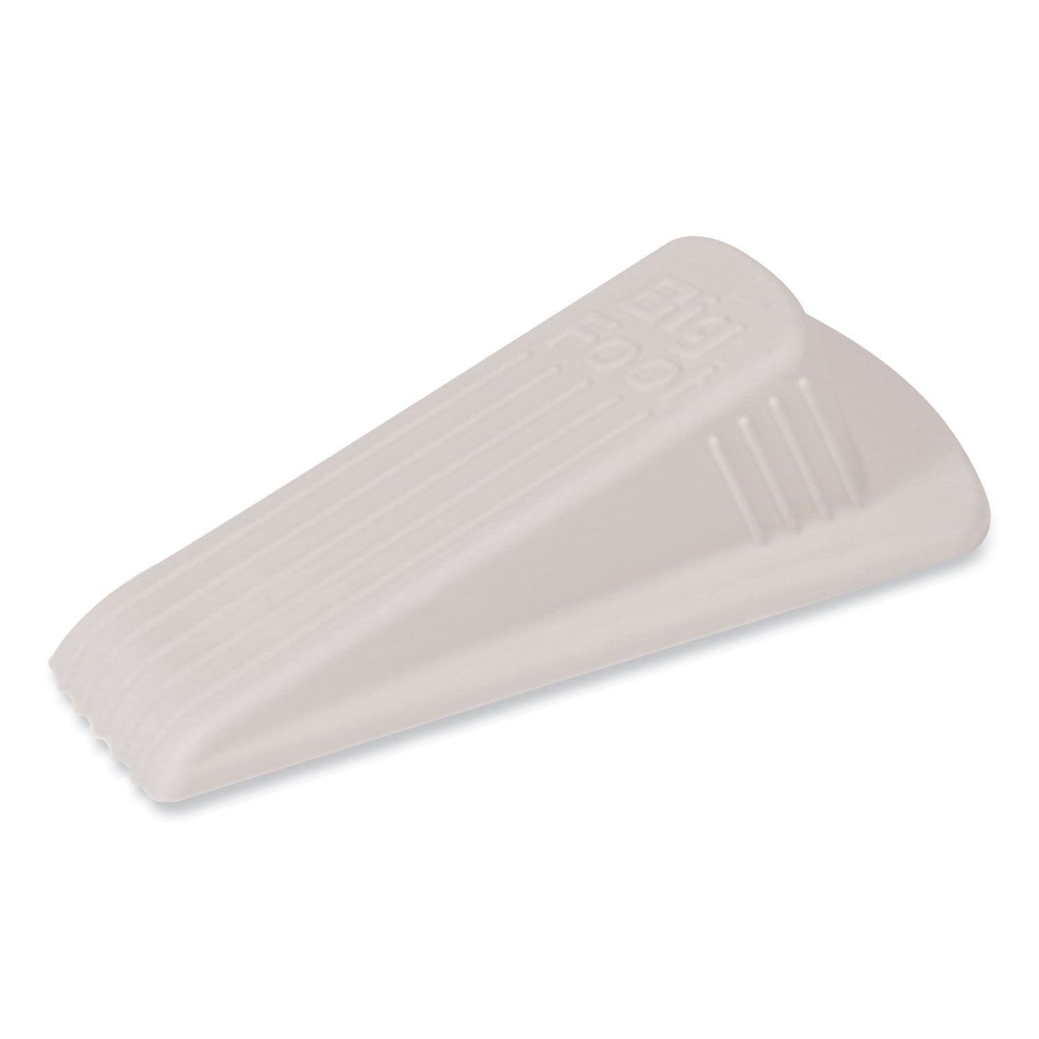 Master Caster® Big Foot Doorstop, No Slip Rubber Wedge, 2.25w X 4.75d X 1.25h, Beige, 2/pack