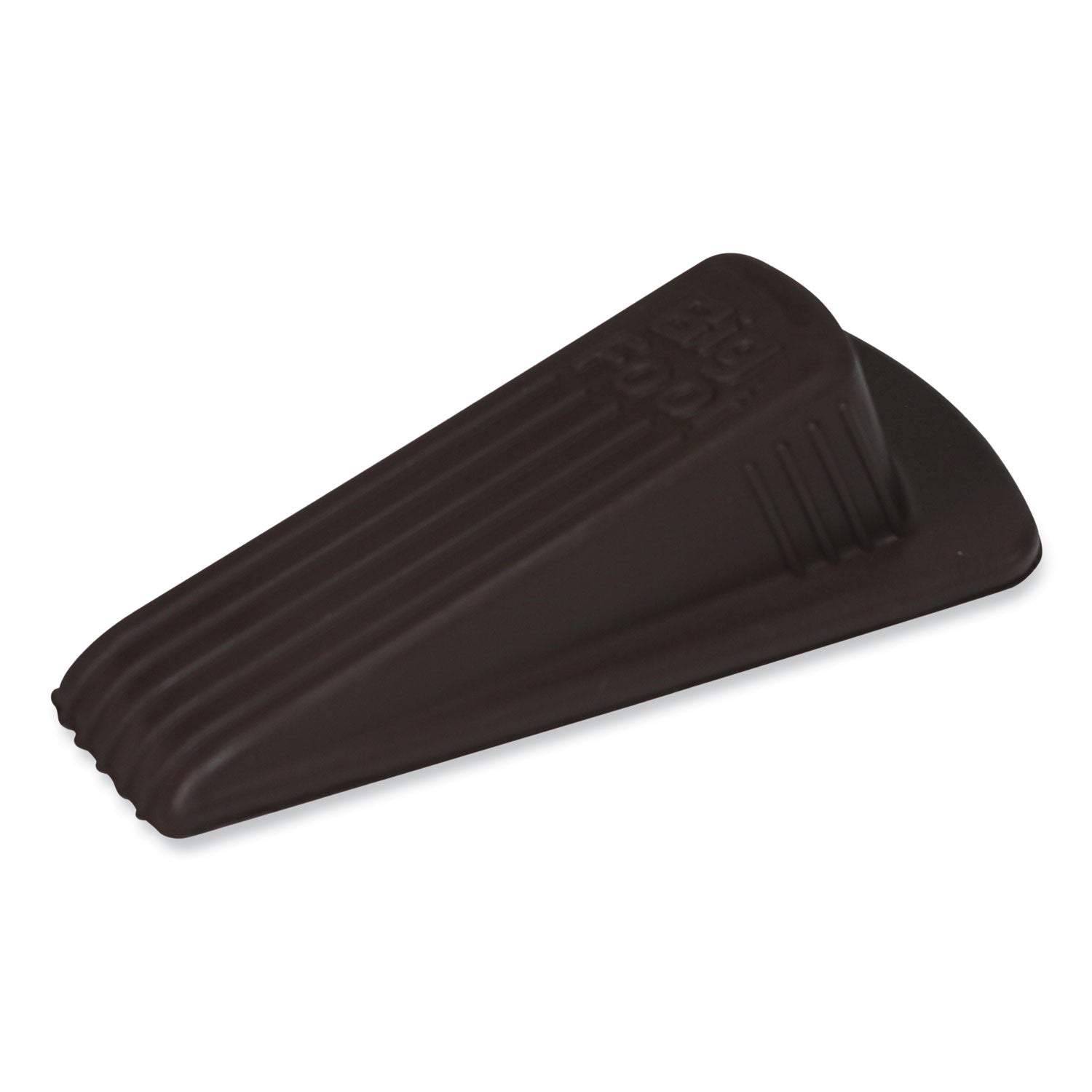 Master Caster® Big Foot Doorstop, No Slip Rubber Wedge, 2.25w X 4.75d X 1.25h, Brown, 2/pack