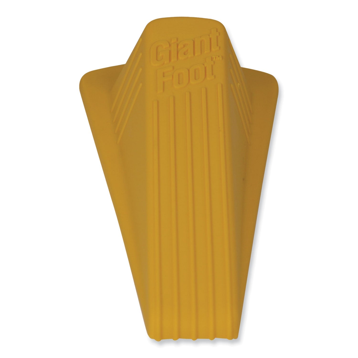 Master Caster® Giant Foot Doorstop, No-Slip Rubber Wedge, 3.5w X 6.75d X 2h, Safety Yellow