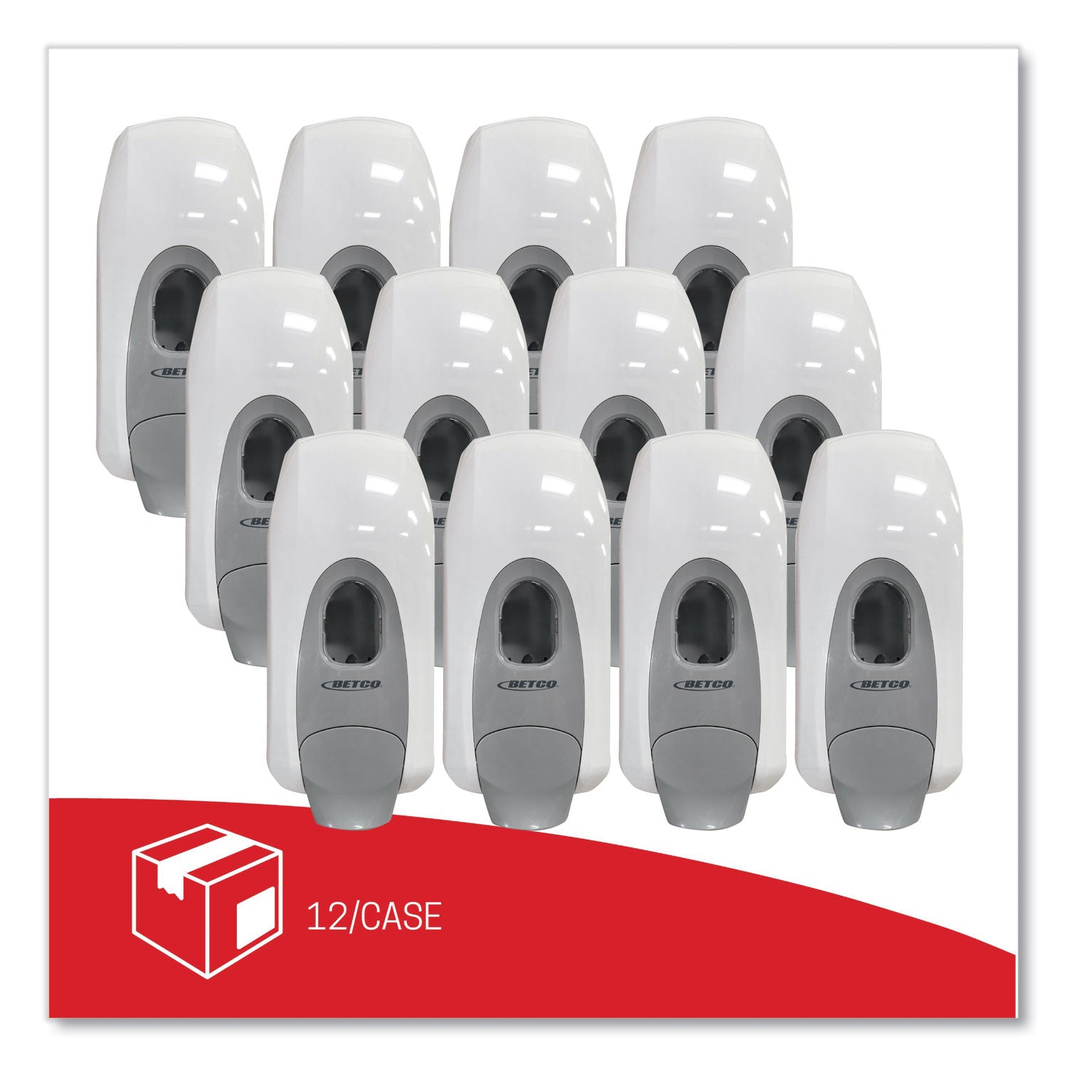Betco® Clario Dispensing System Manual Foam Dispenser, 1,000 mL, 5.11 x 3.85 x 11.73,  White, 12/Carton